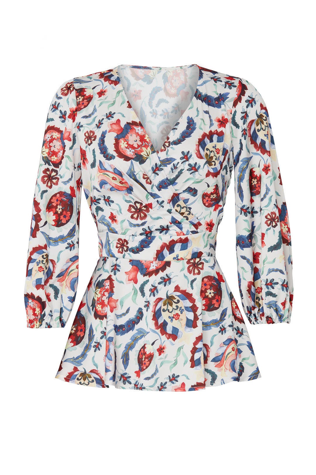 Multi Floral Peplum Top by SACHIN BABI