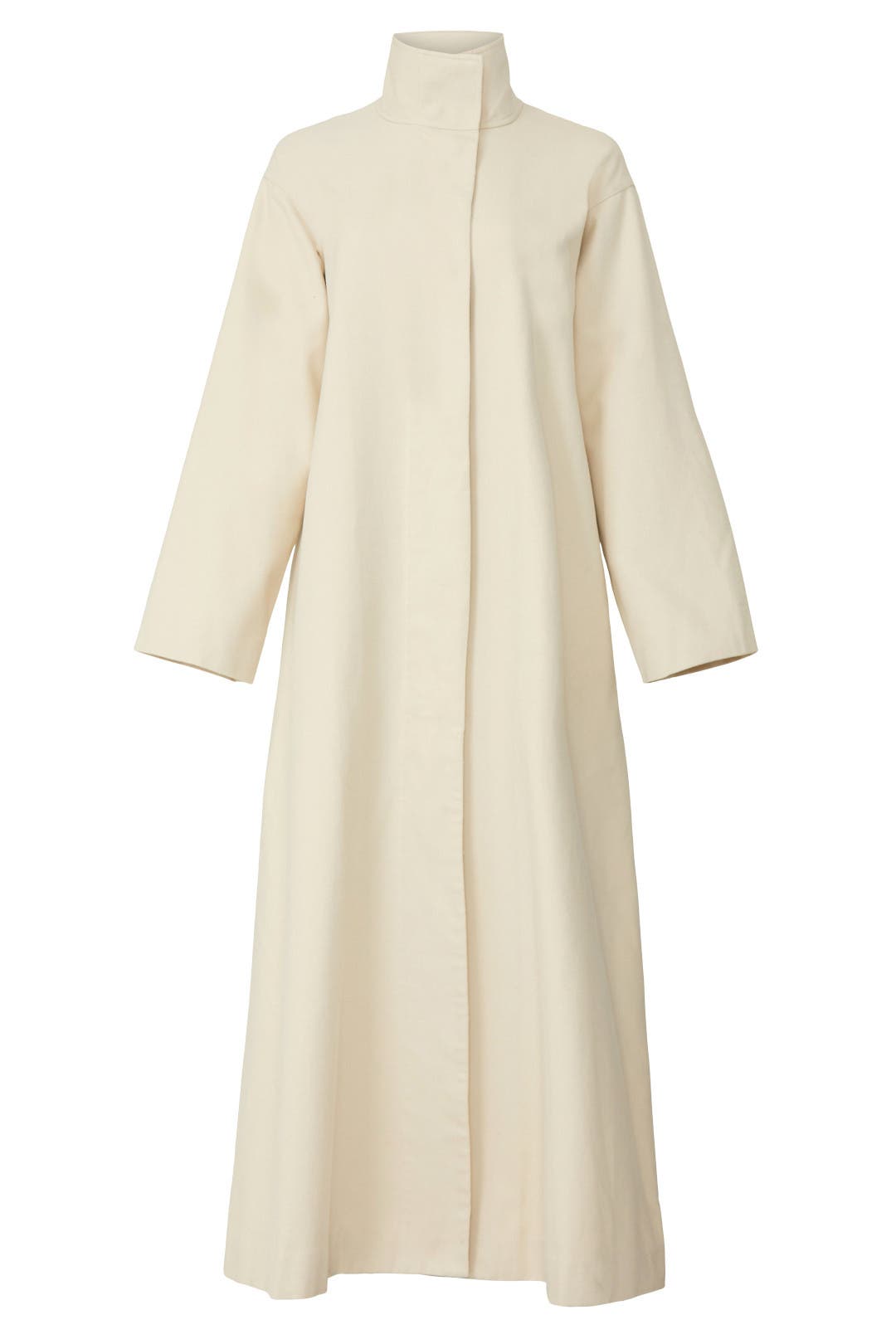 Off White Stand Collar Coat by Co | Rent the Runway