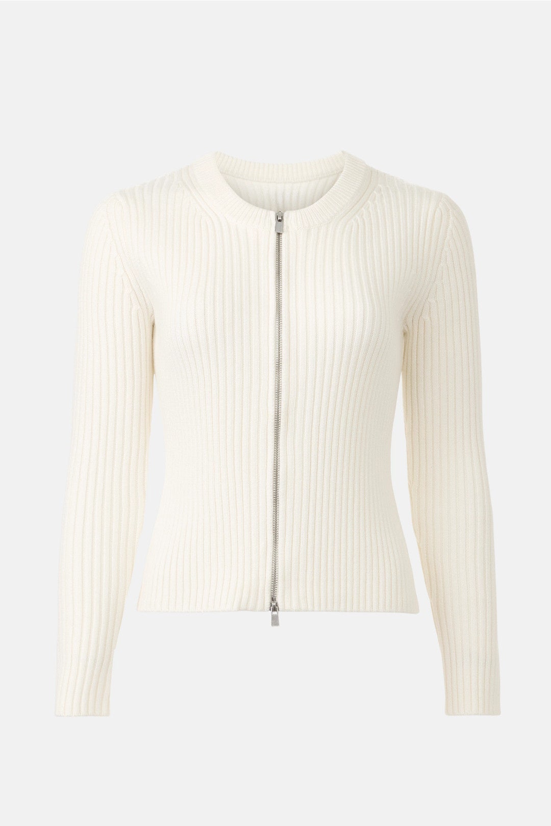 Crew Neck Zip Front Cardigan by Rosetta Getty x RTR 4