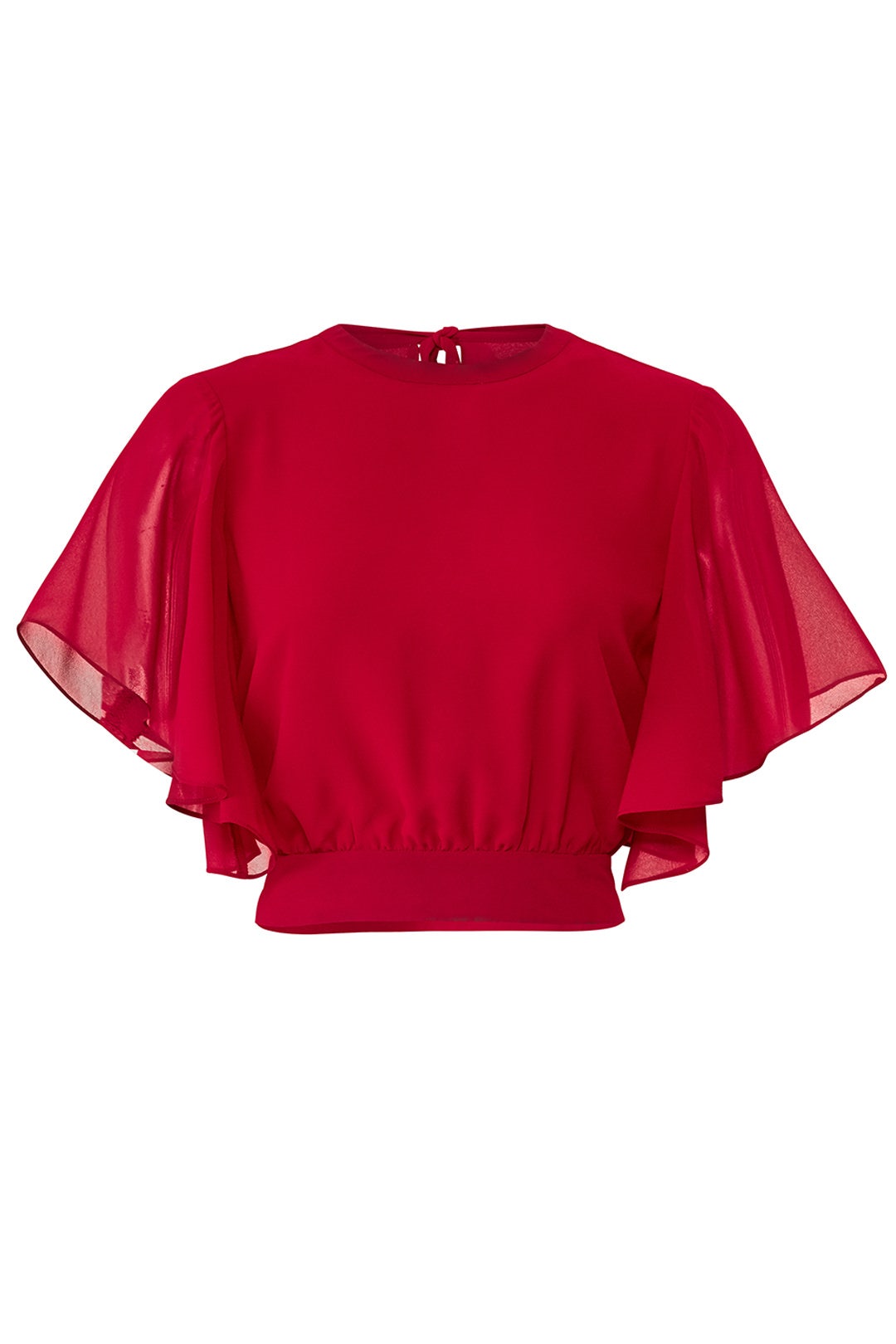 Tasha Flutter Sleeve Top by Rebecca Minkoff
