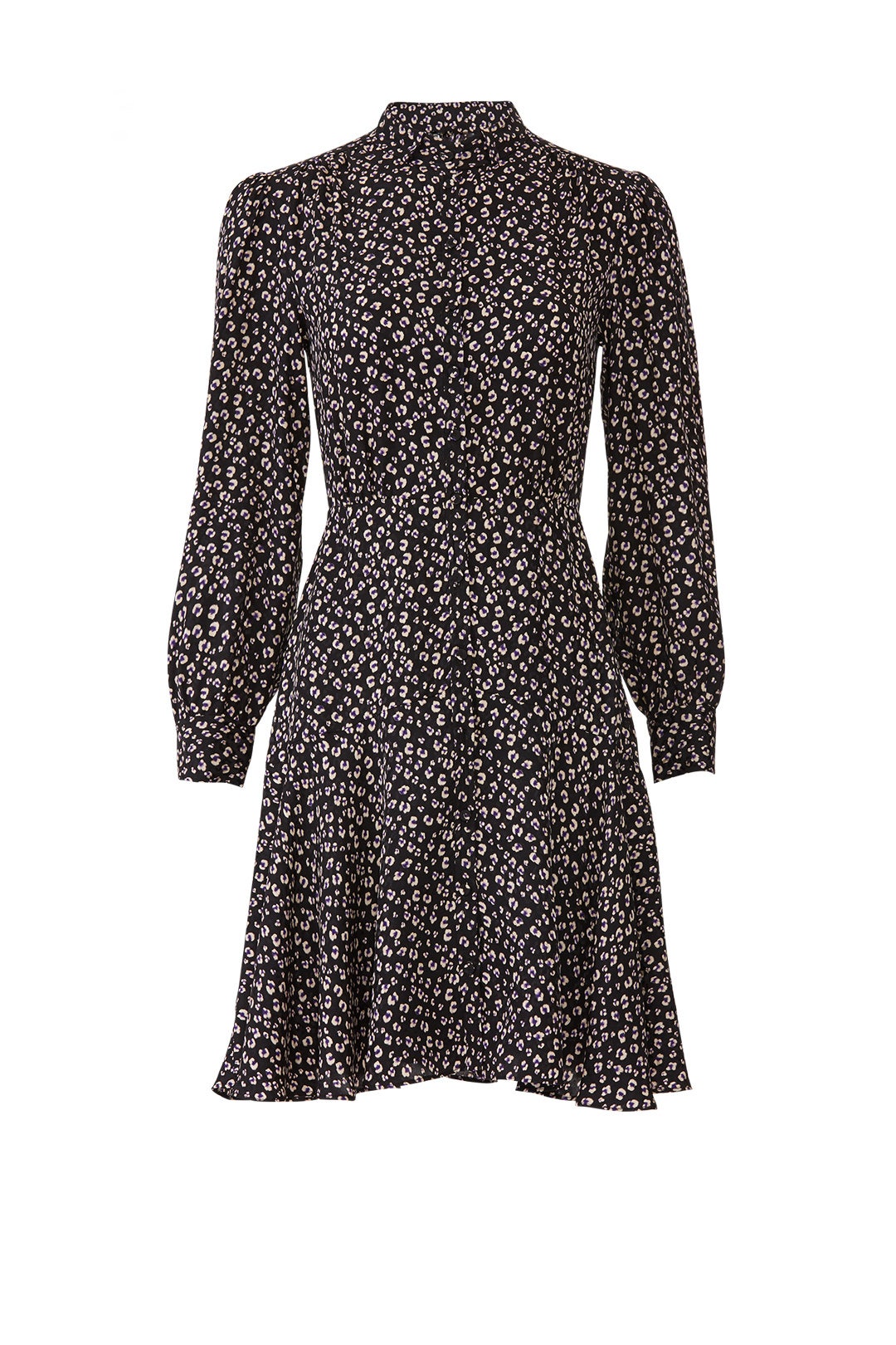 Long Sleeve Mini Cheetah Dress by Rebecca Taylor NYC 3