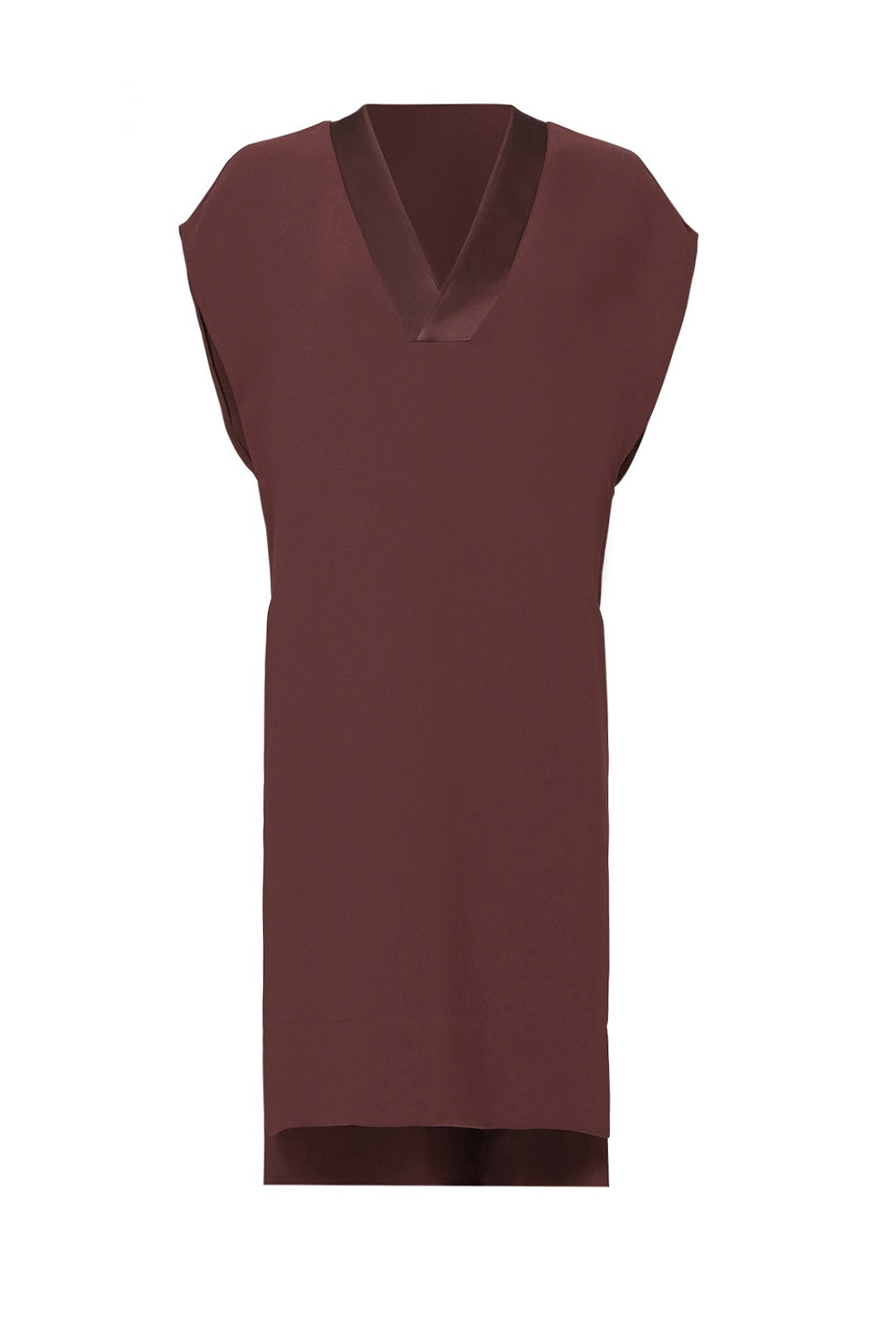 Burgundy Sheen Trim Dress by VINCE. for 60 Rent the Runway
