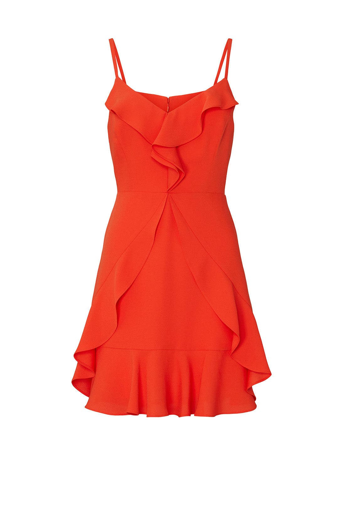 Ruffle Hem Mini Dress by BCBGMAXAZRIA | Rent the Runway