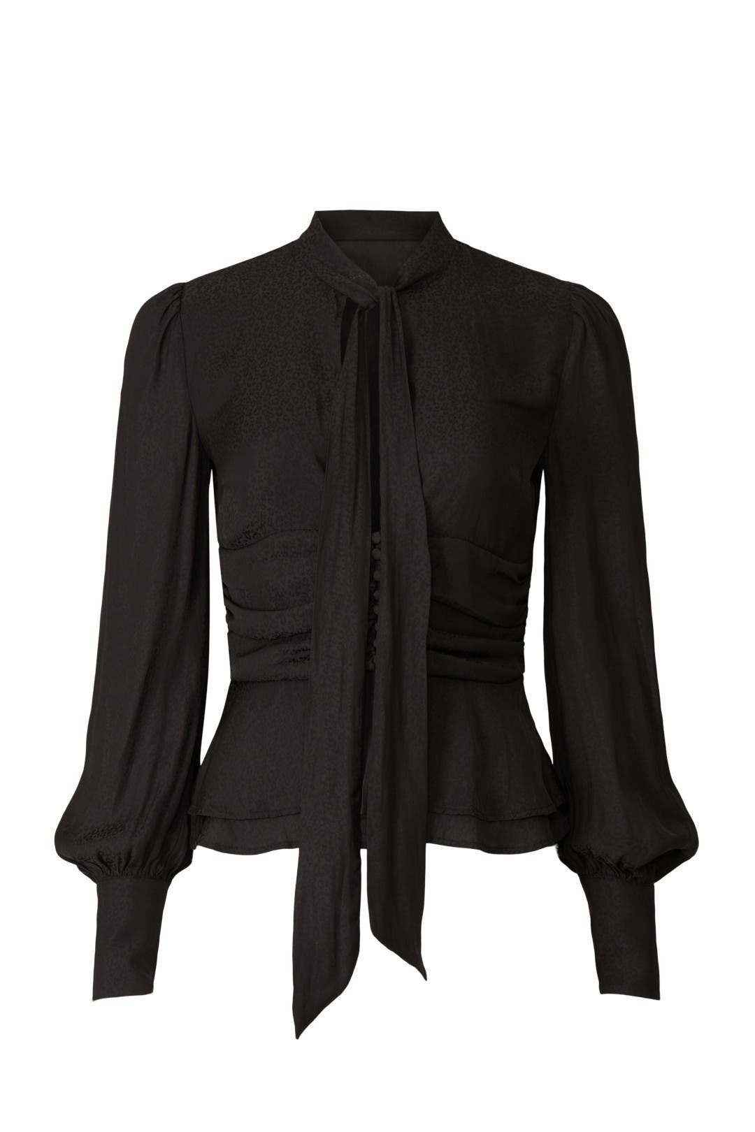 black satin tie top