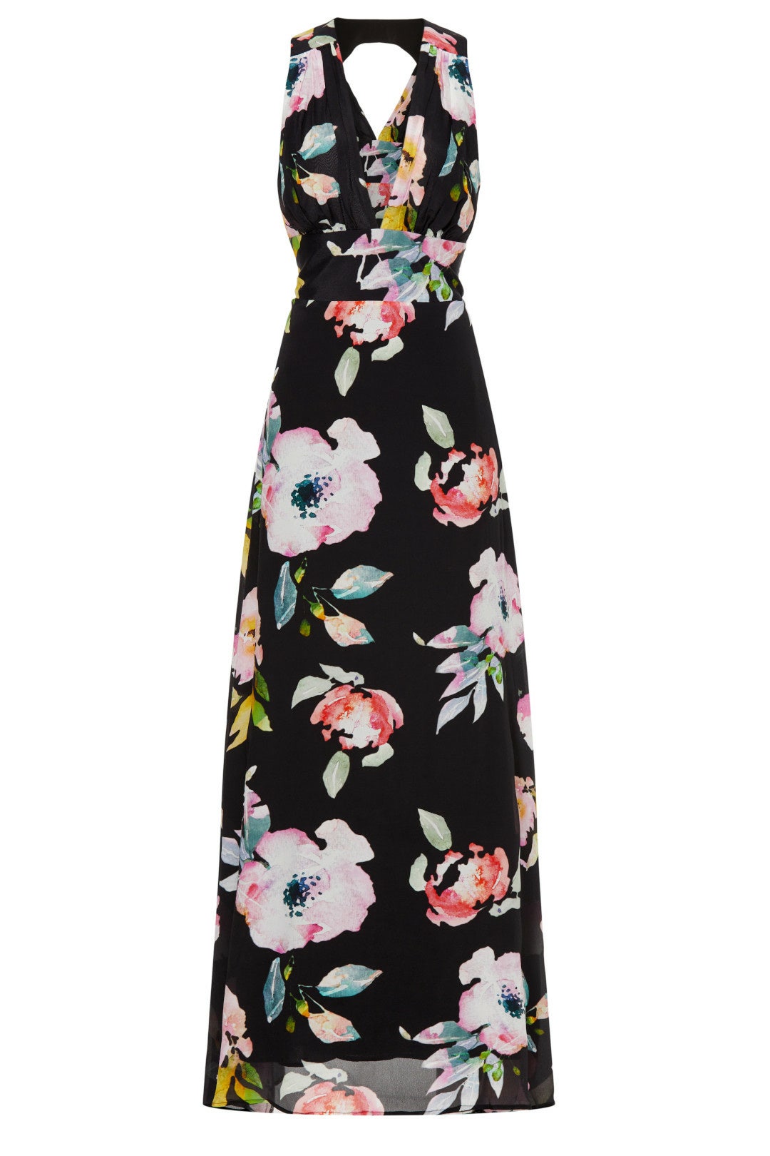 Plunge Open Back Gown by Nicole Miller 4