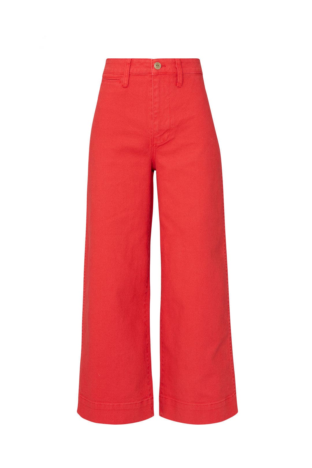 Americana Red Emmett Wide Leg Crop Pants by Madewell 3