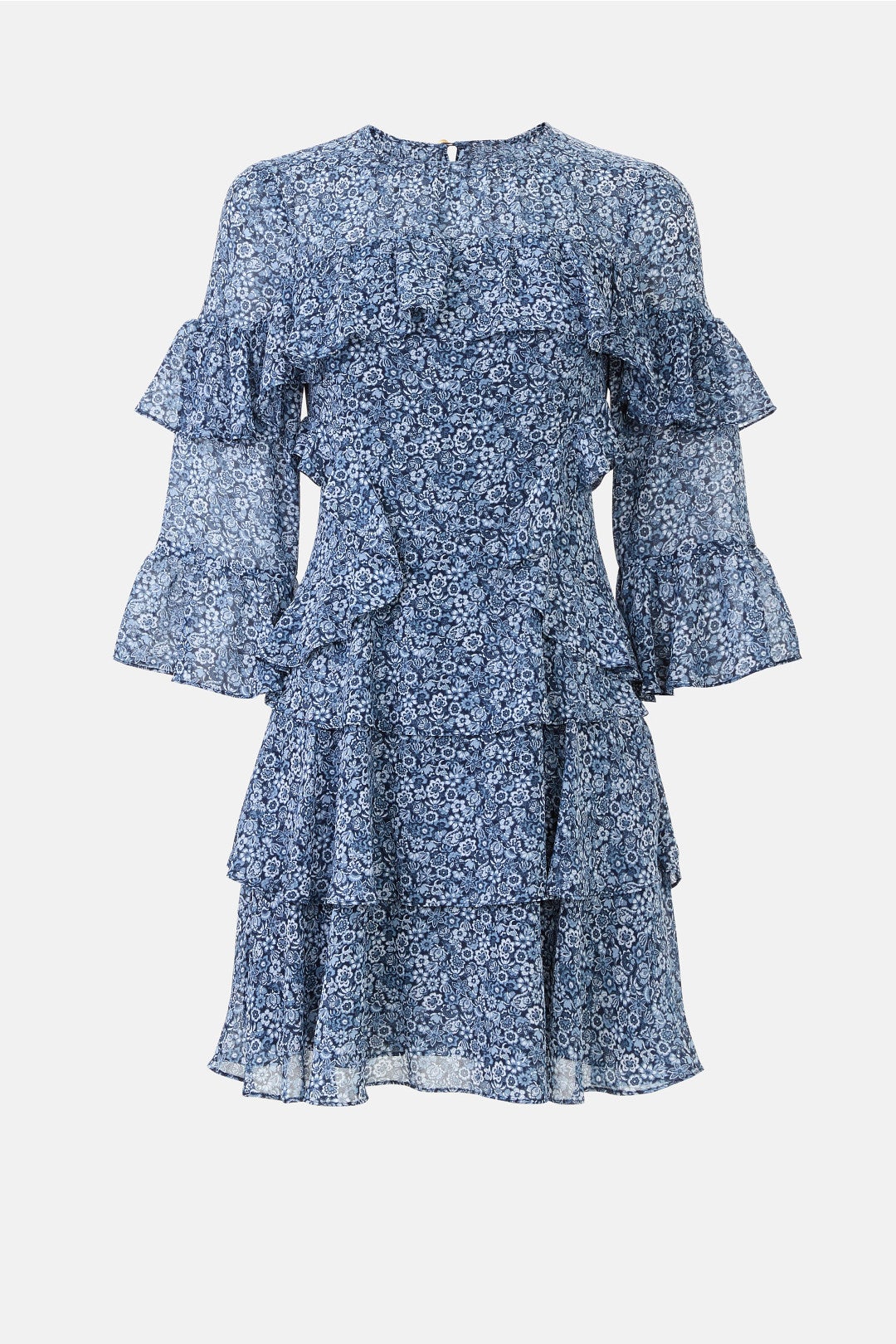 Floral Ruffle Mini Dress by MICHAEL KORS 4