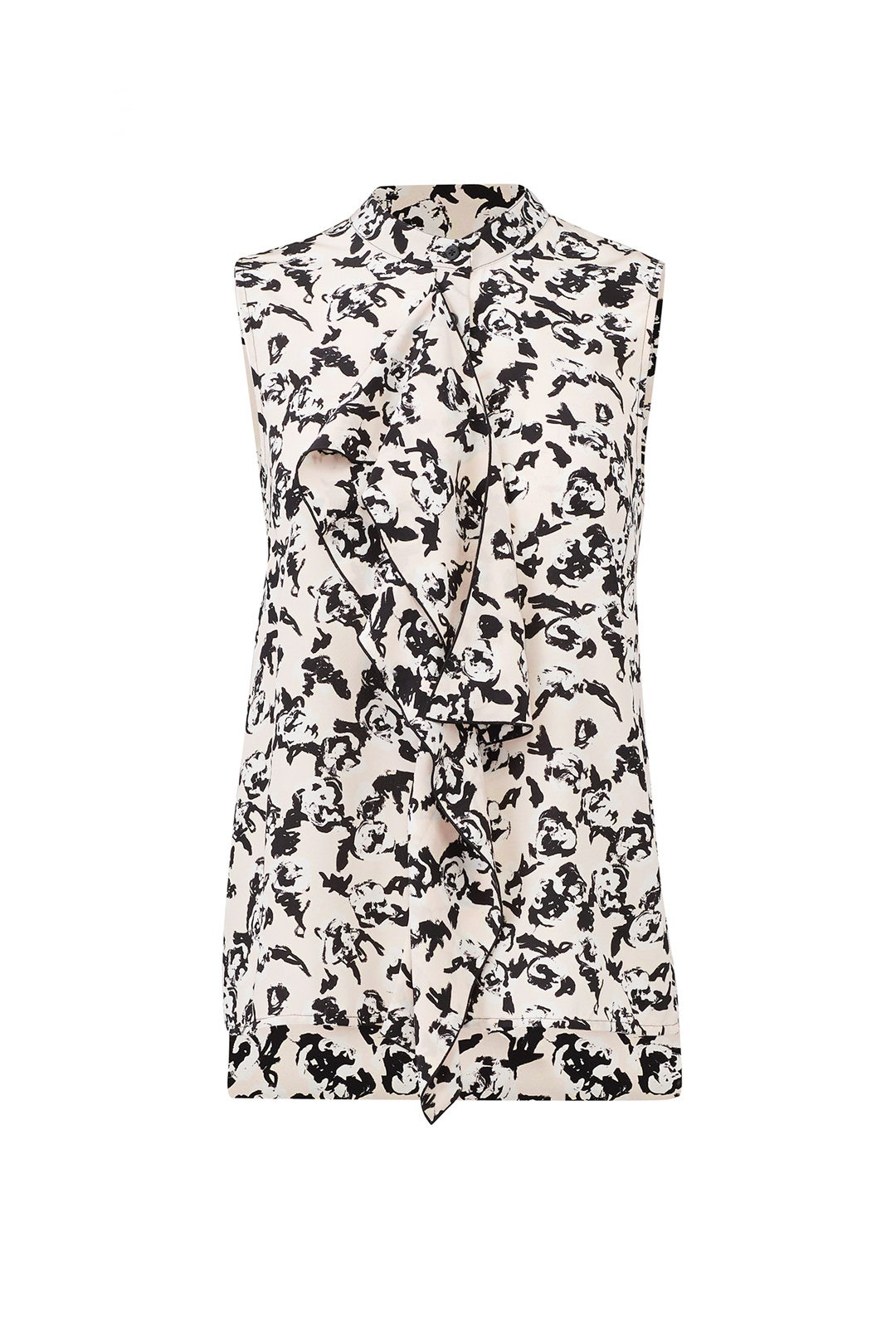Scribble Rose Ruffle Top by Proenza Schouler