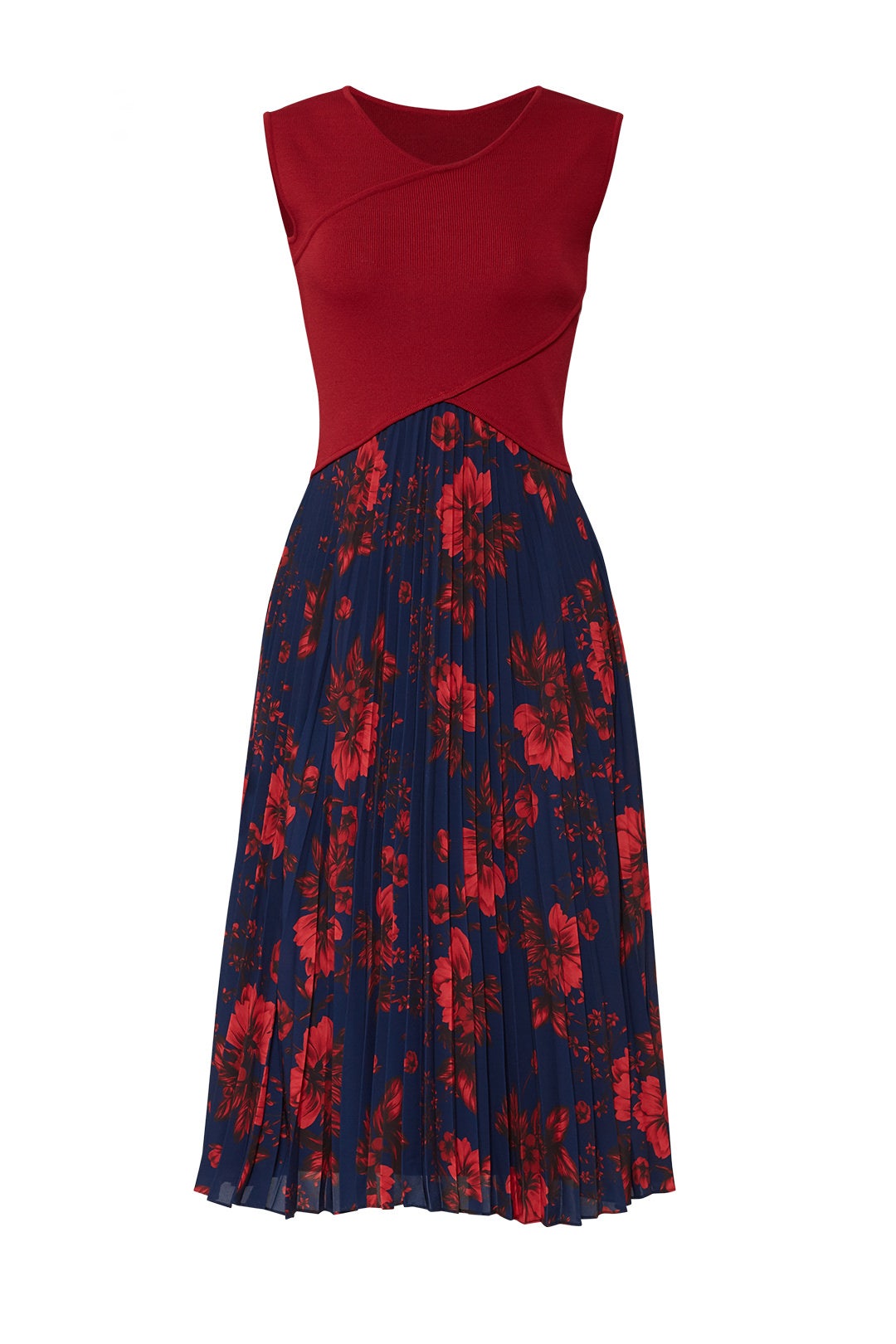 Crossover Pleated Dress by SACHIN BABI