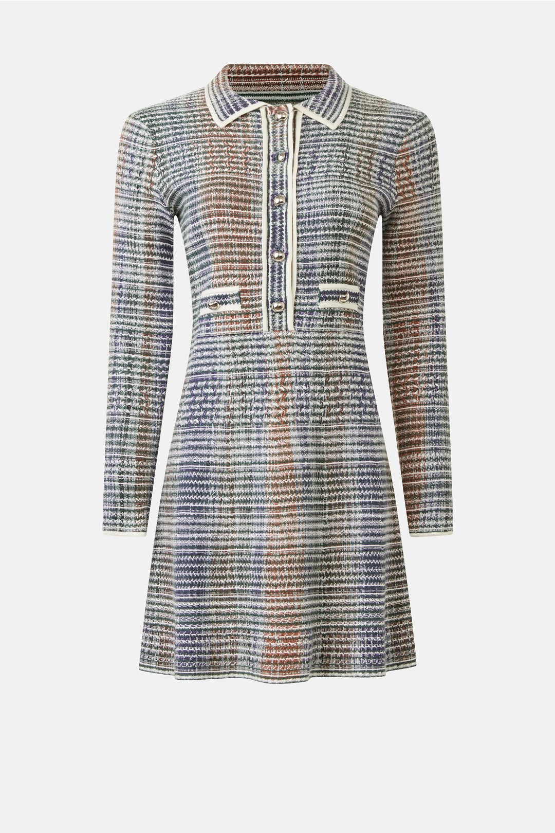 Lauper Collared Tweed Dress by Veronica Beard 4