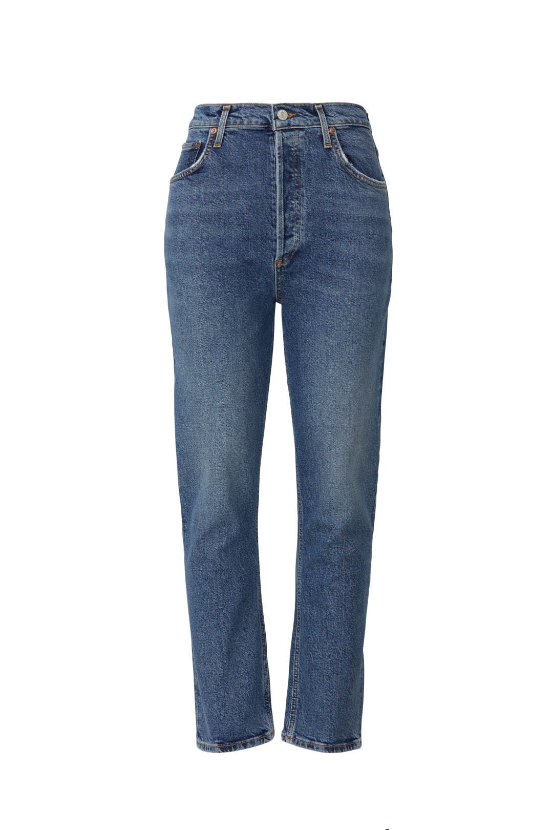 Riley Straight Crop Jeans by AGOLDE | Rent the Runway