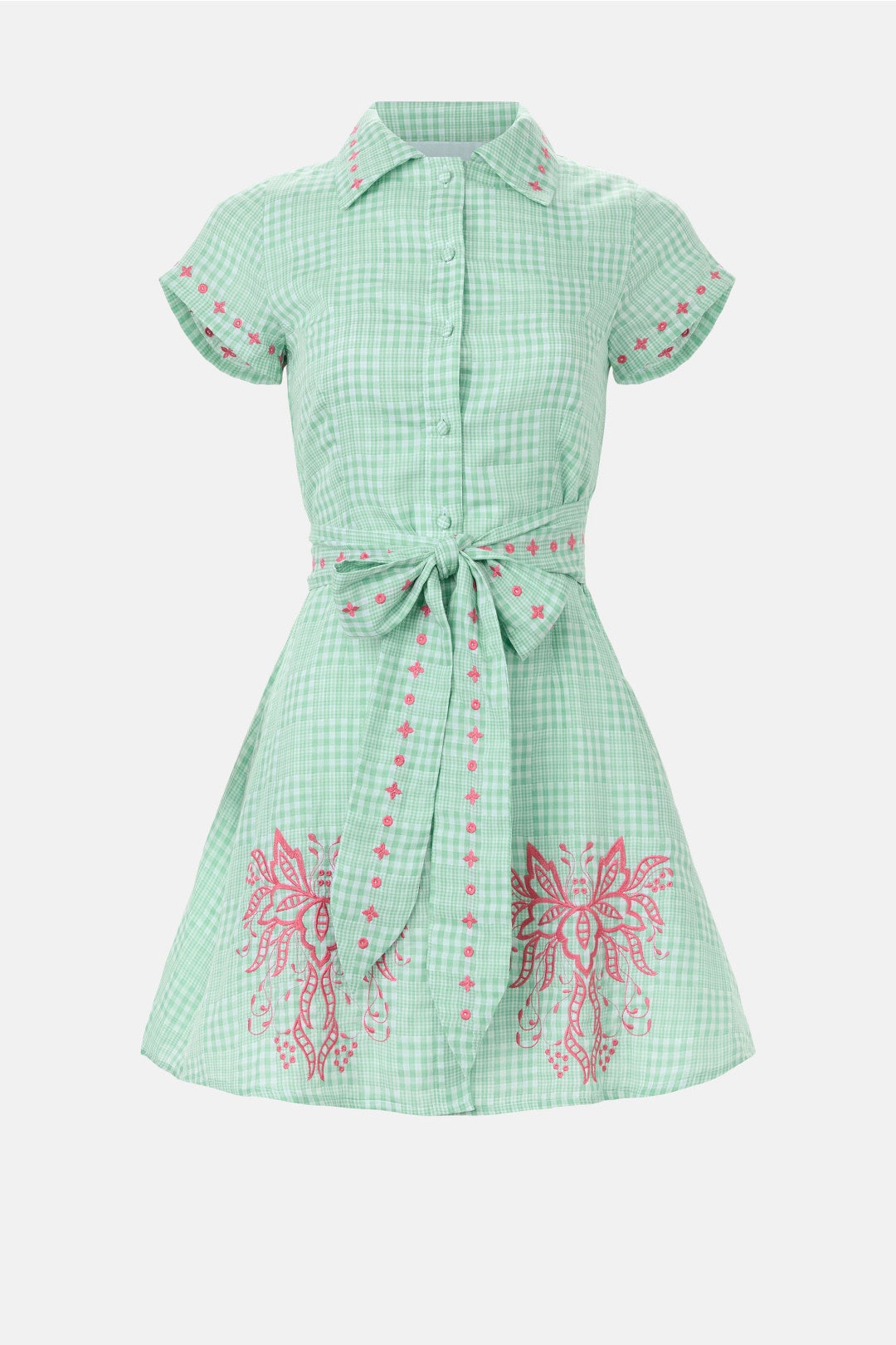 Ponto Plaid Mini Dress by Fanm Mon 4