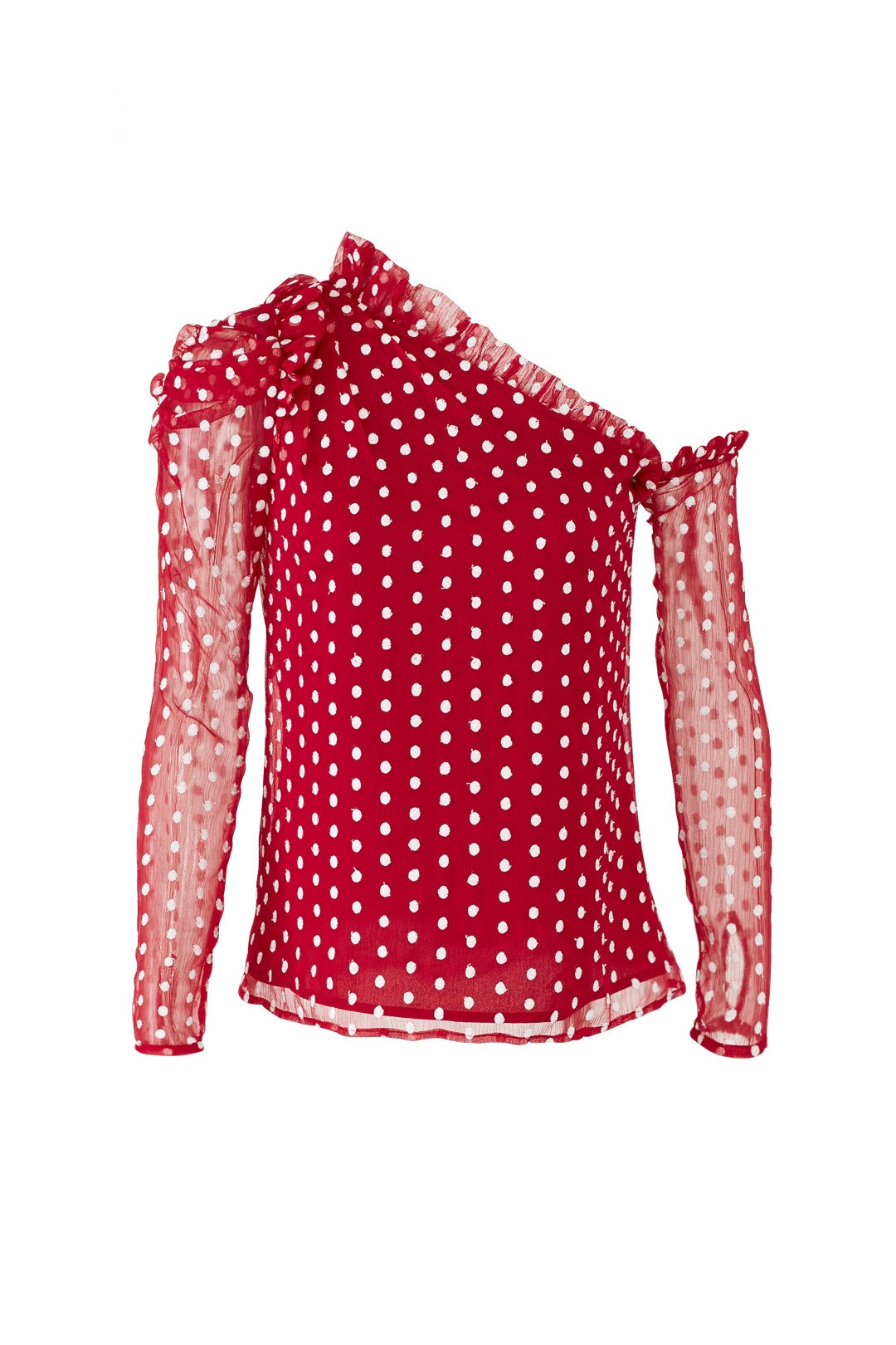 Red Polka Dot Top by ML Monique Lhuillier 3
