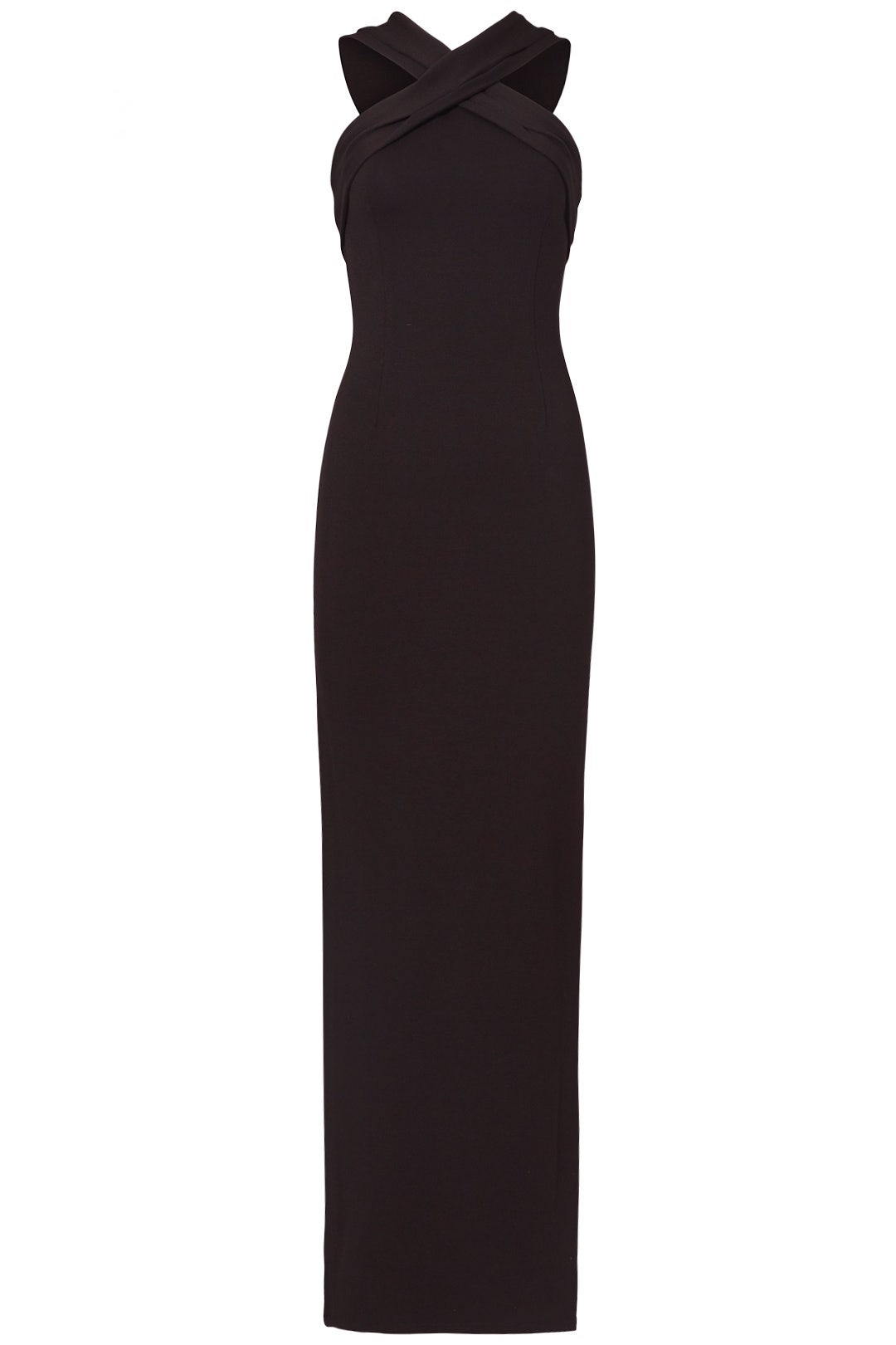 Black Ponte Cross Front Gown by Nicholas 3