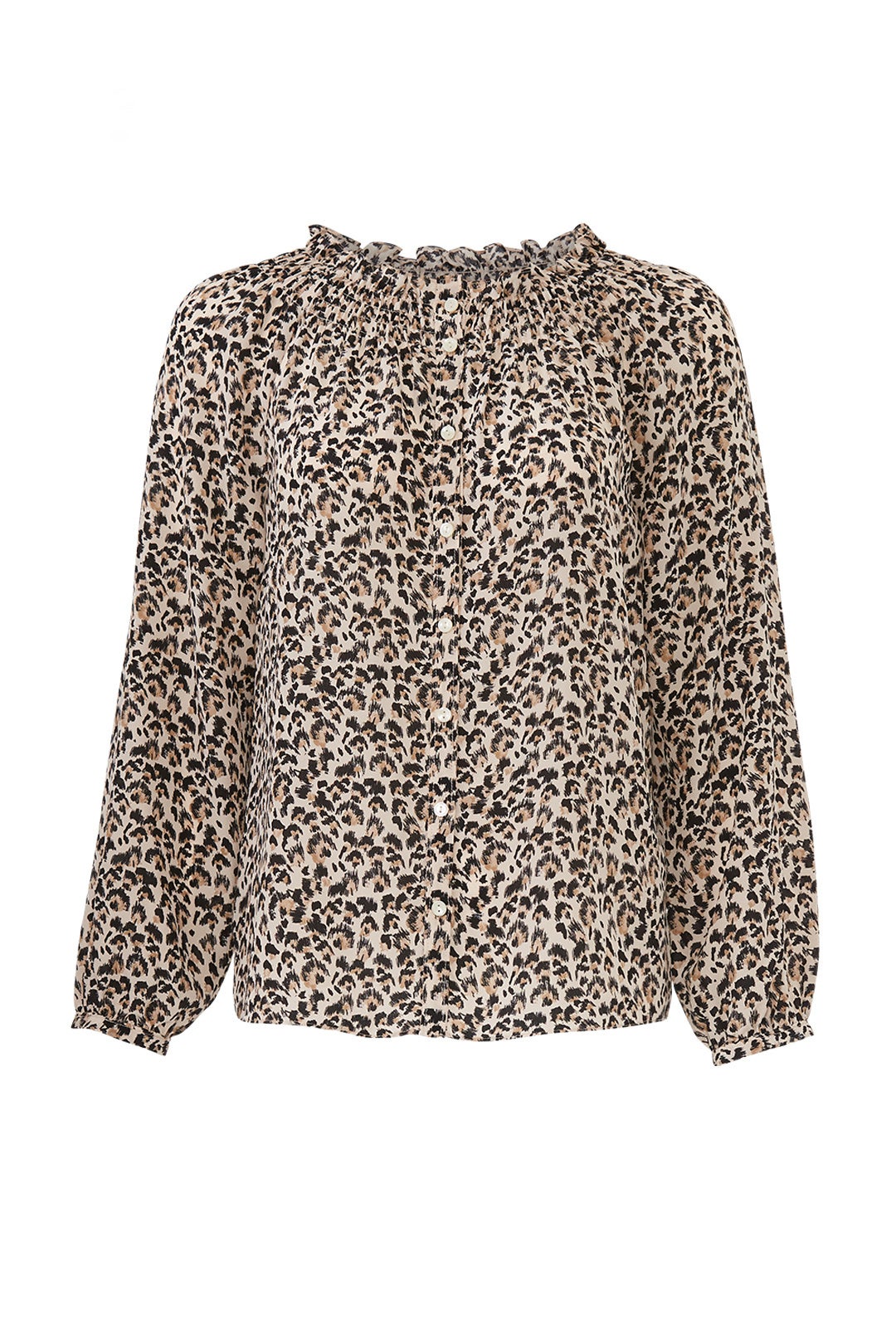 Long Sleeve Leopard Top by Rebecca Taylor NYC