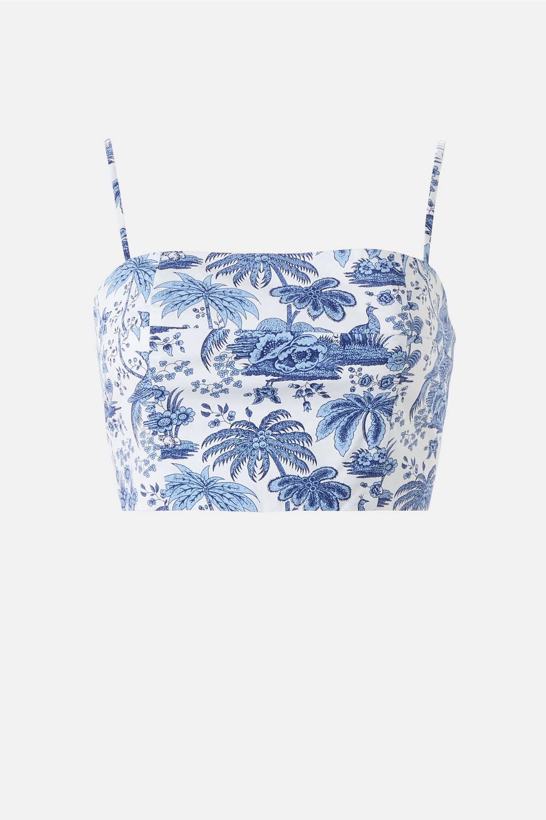 Federico Floral Cropped Tank Top by Staud 4