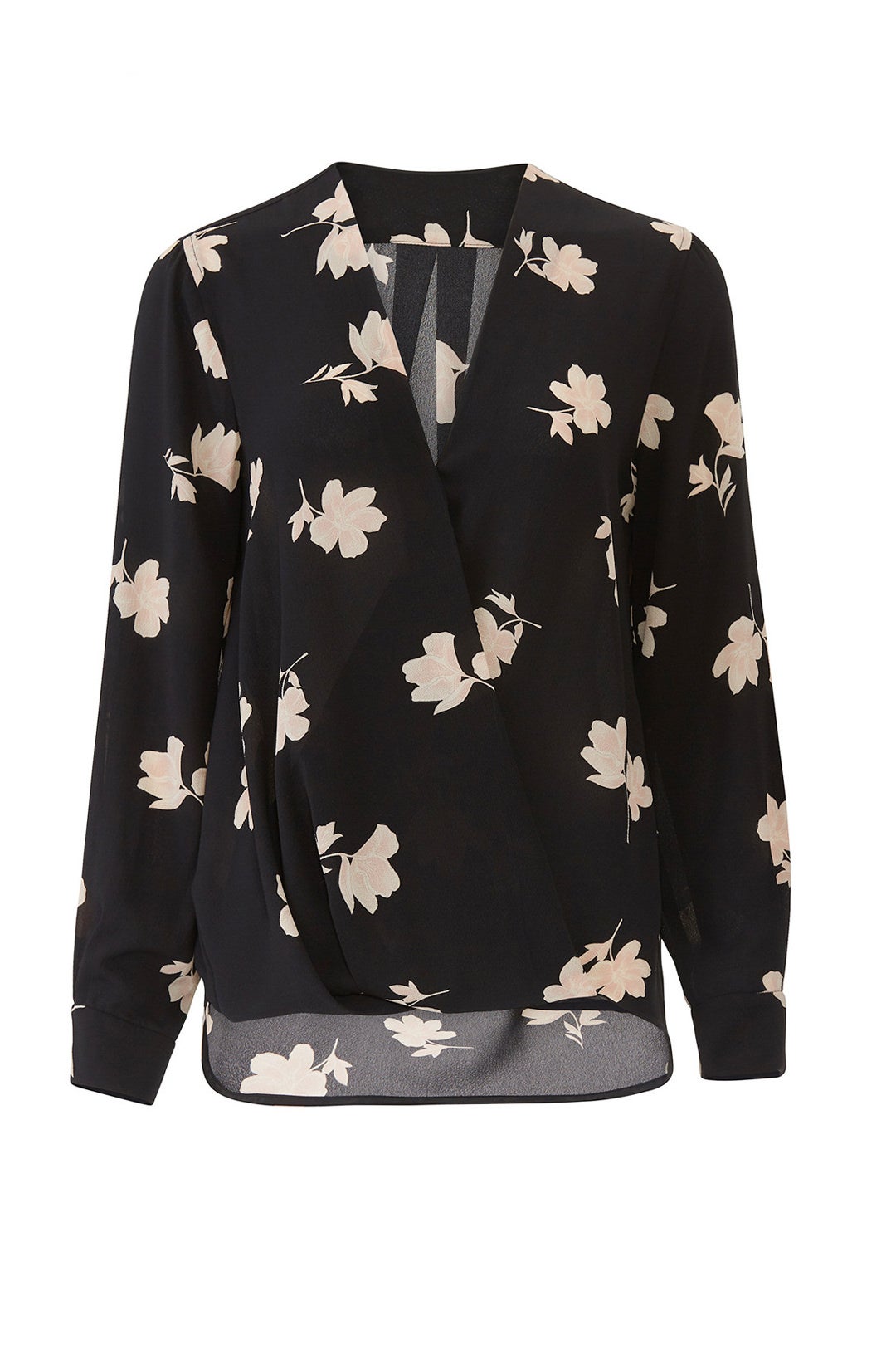 Floral Faux Wrap Blouse by Slate & Willow 3