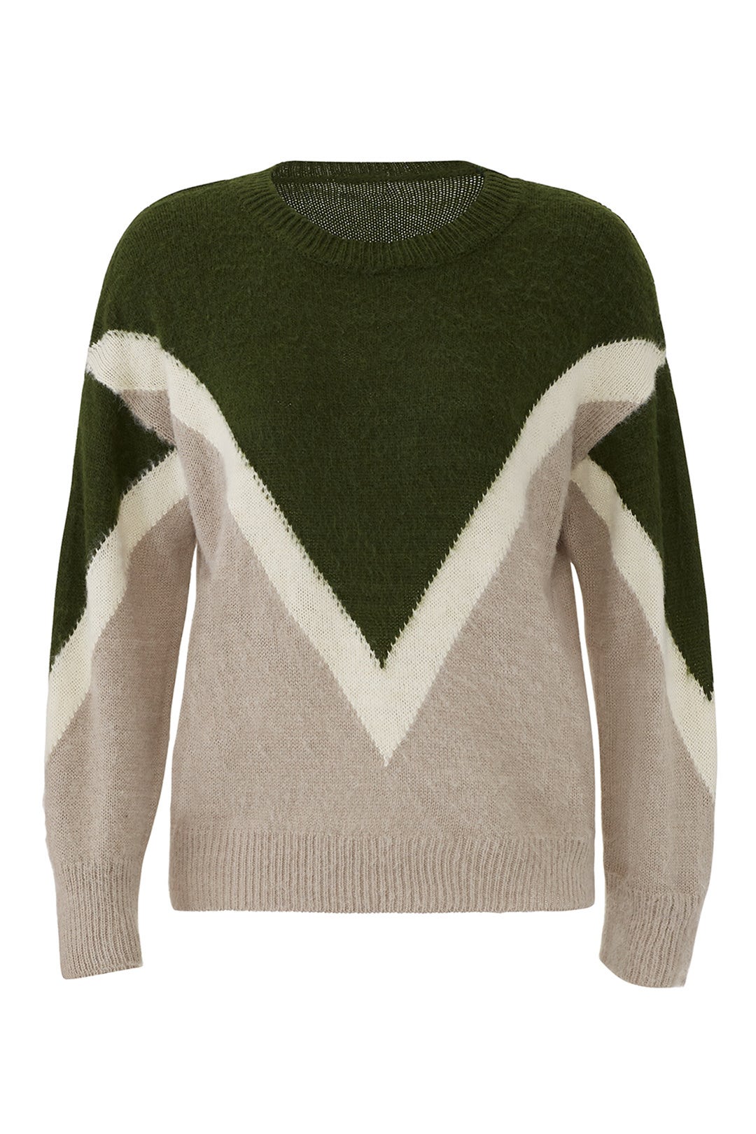 Colorblock Chevron Sweater by J.O.A.