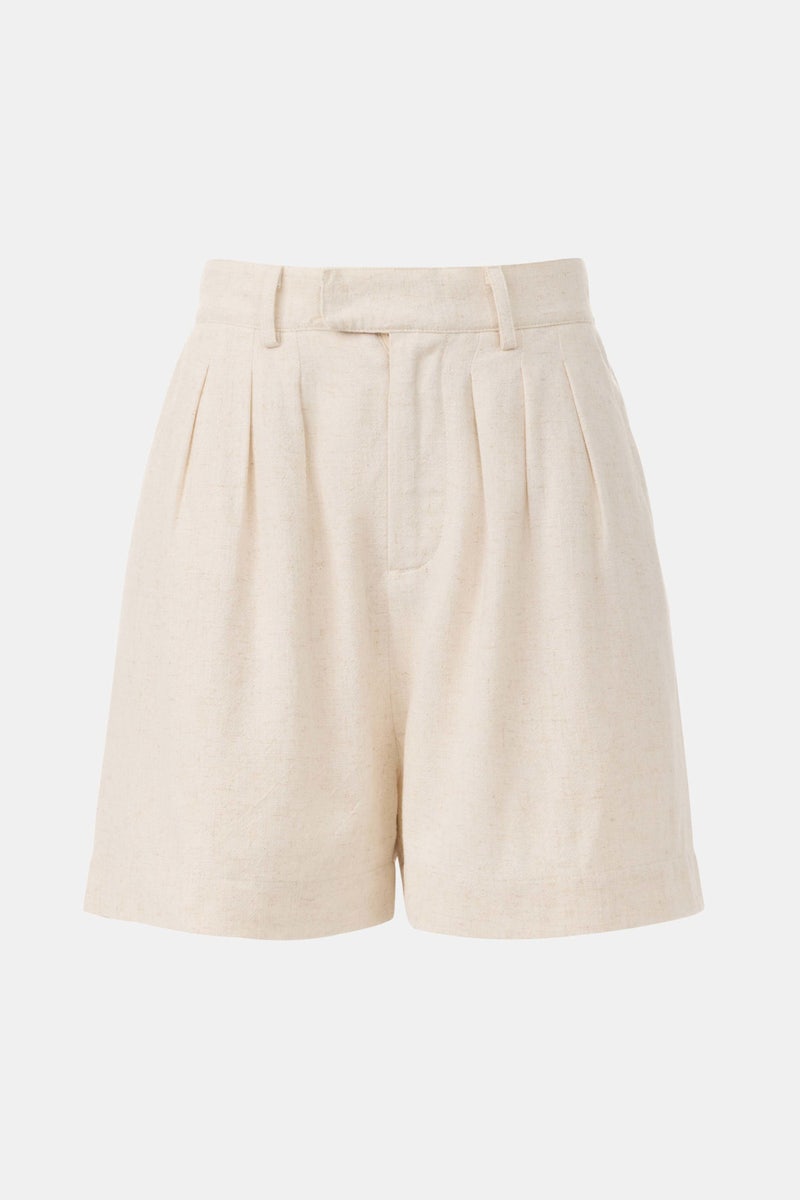 Linen Trouser Shorts by Moon River - Photo 4