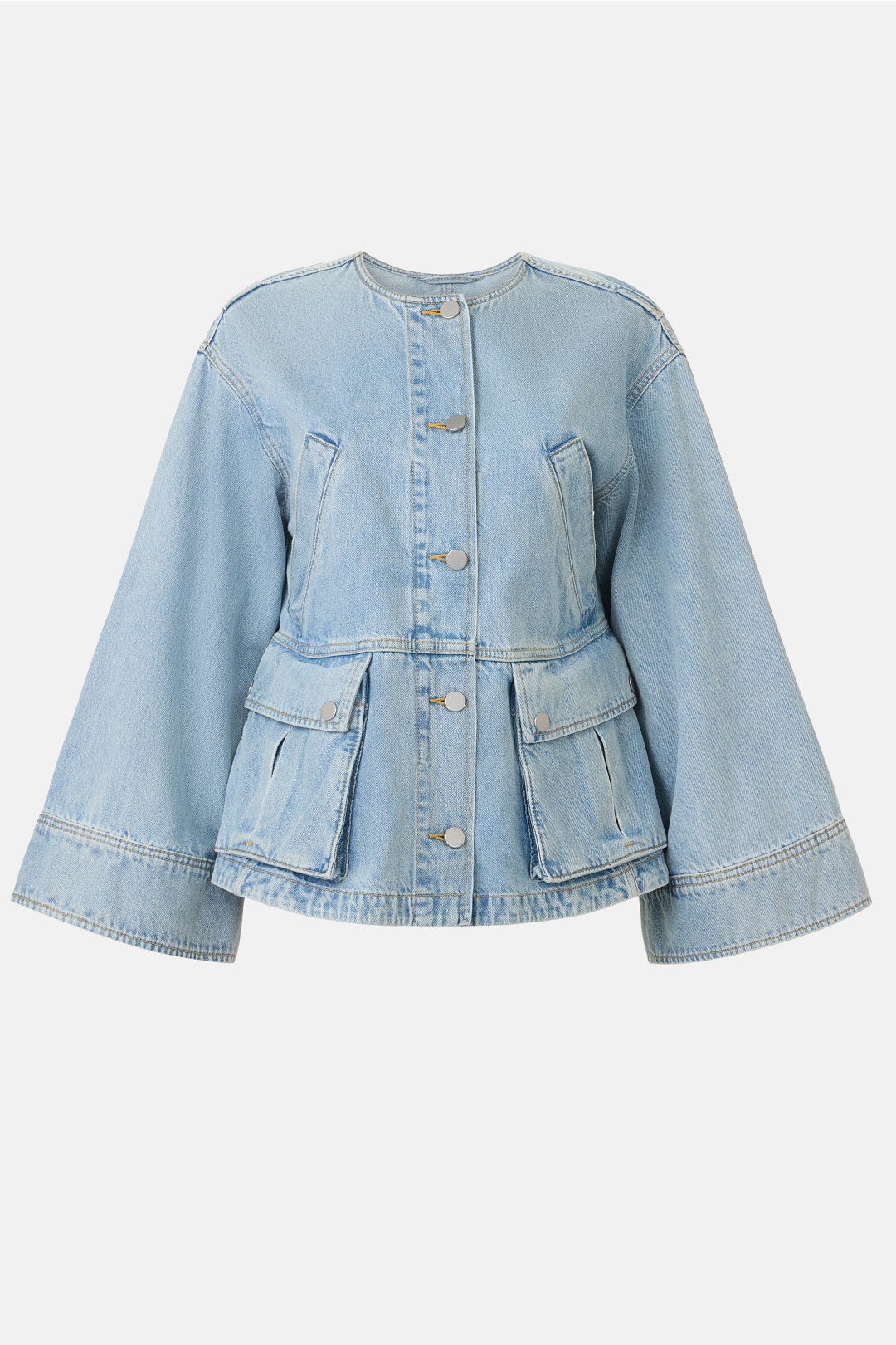 Denim Collarless Jacket by 3.1 Phillip Lim