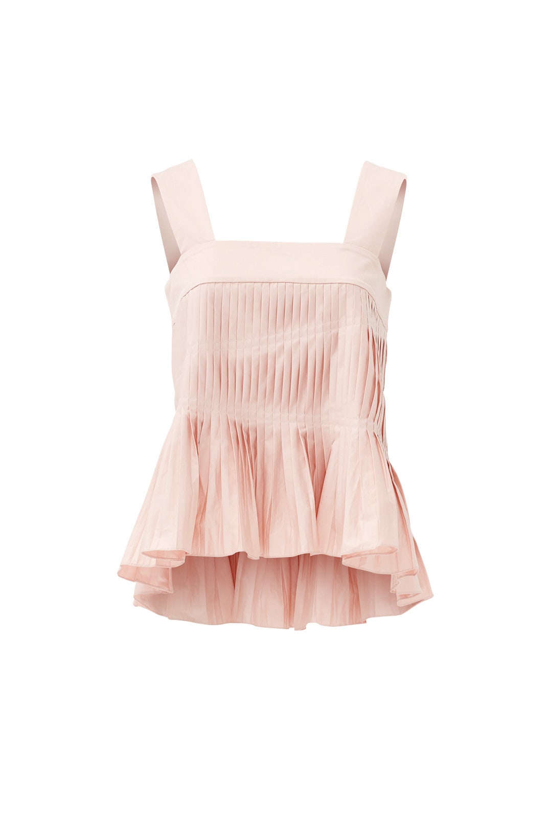 Blush Flamenco Poplin Alexa Top by Tibi 3