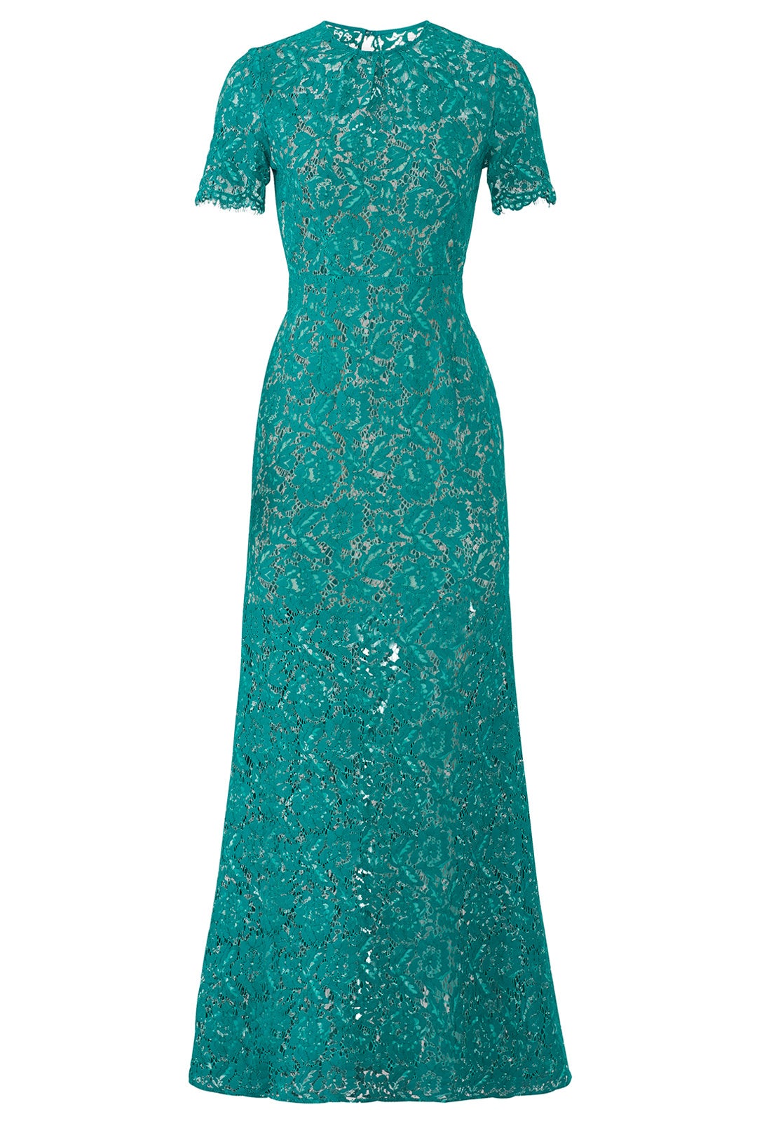 Green Star Crossed Gown by Aijek