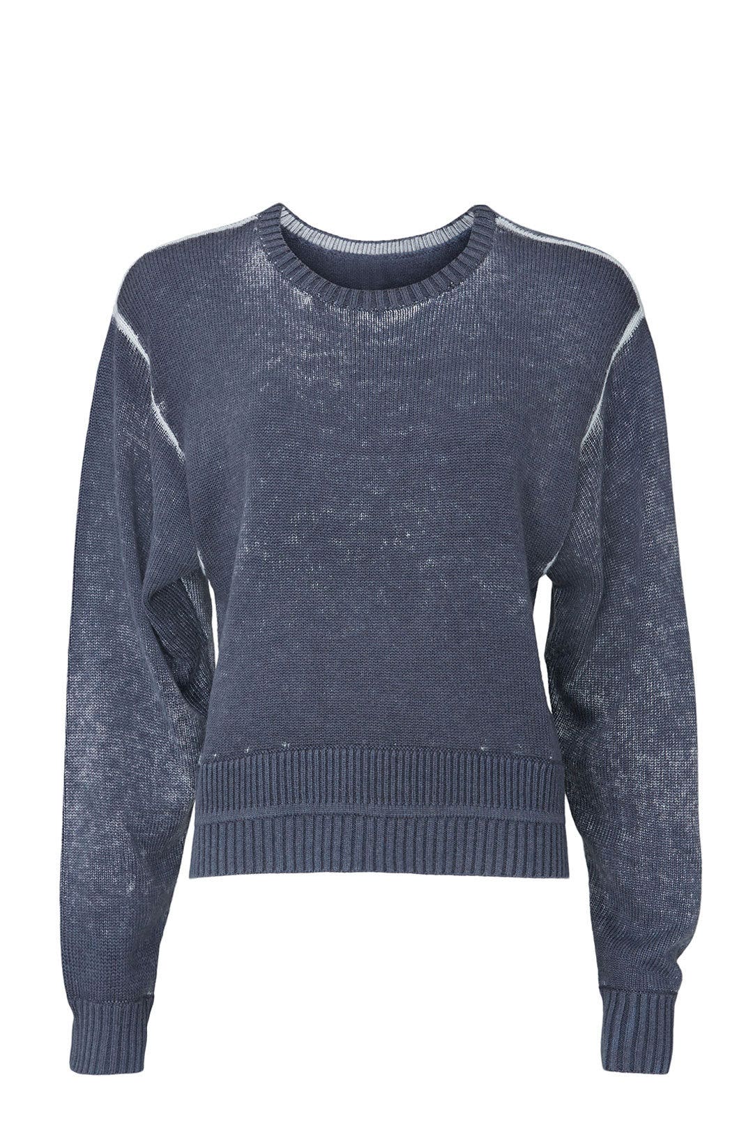 Blue Ribbed Crewneck Sweater by Lululemon 4