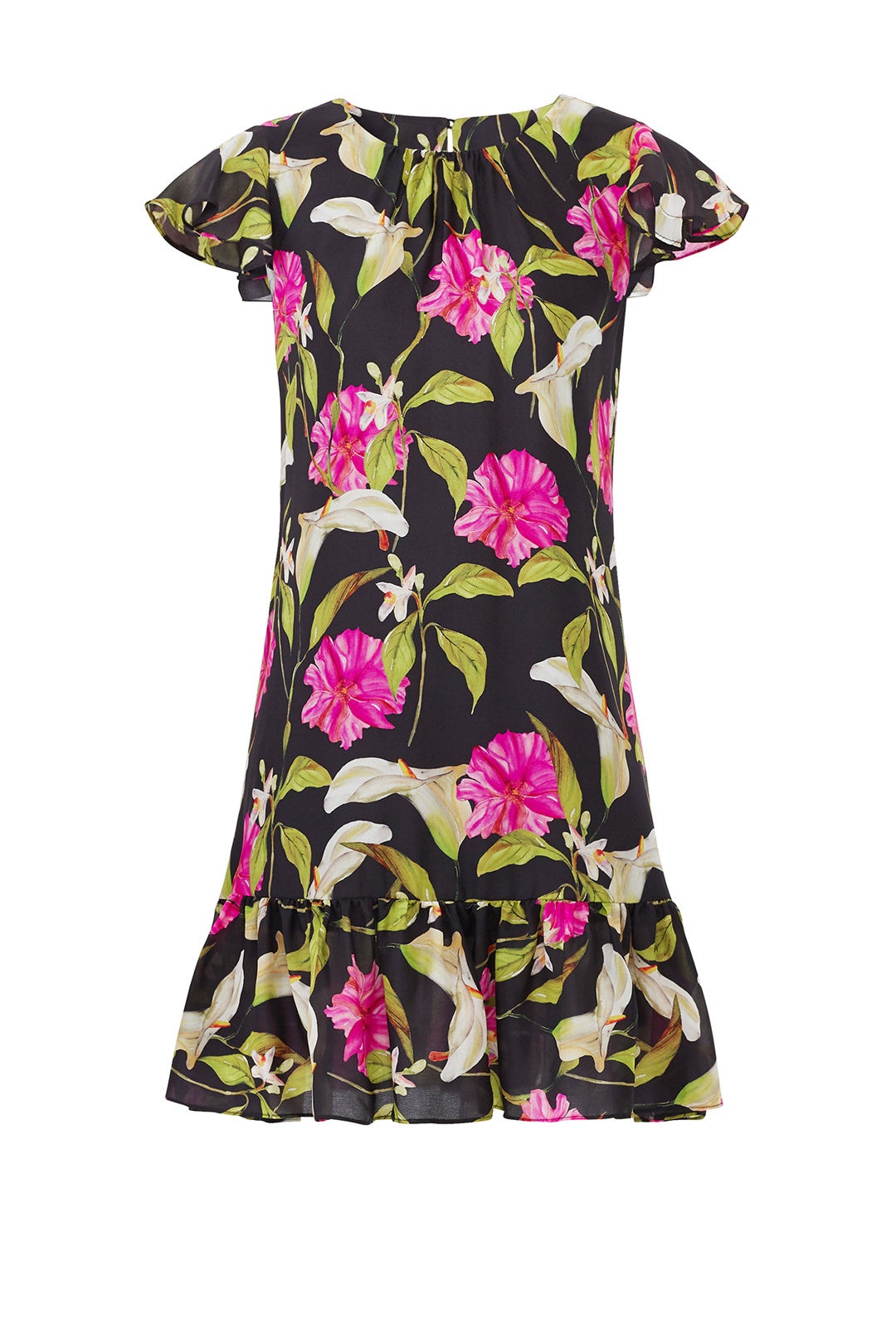 Black Floral Jill Dress by Milly 3