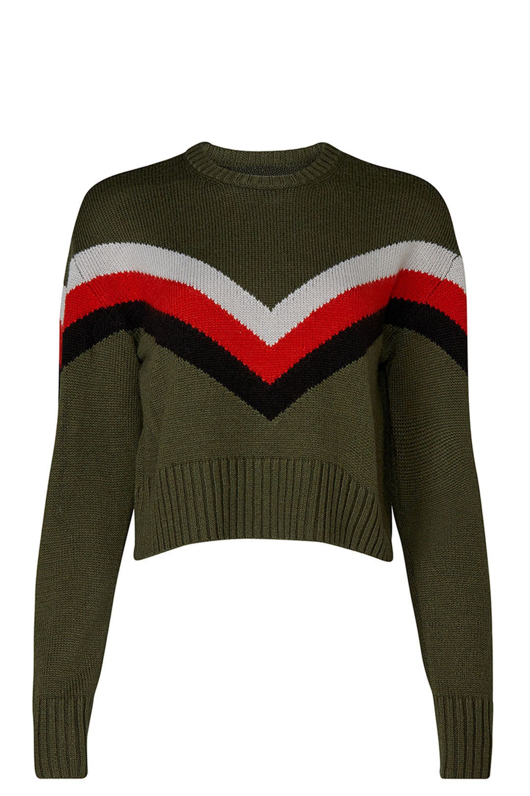 Olive Chevron Sweater by Marissa Webb x RTR