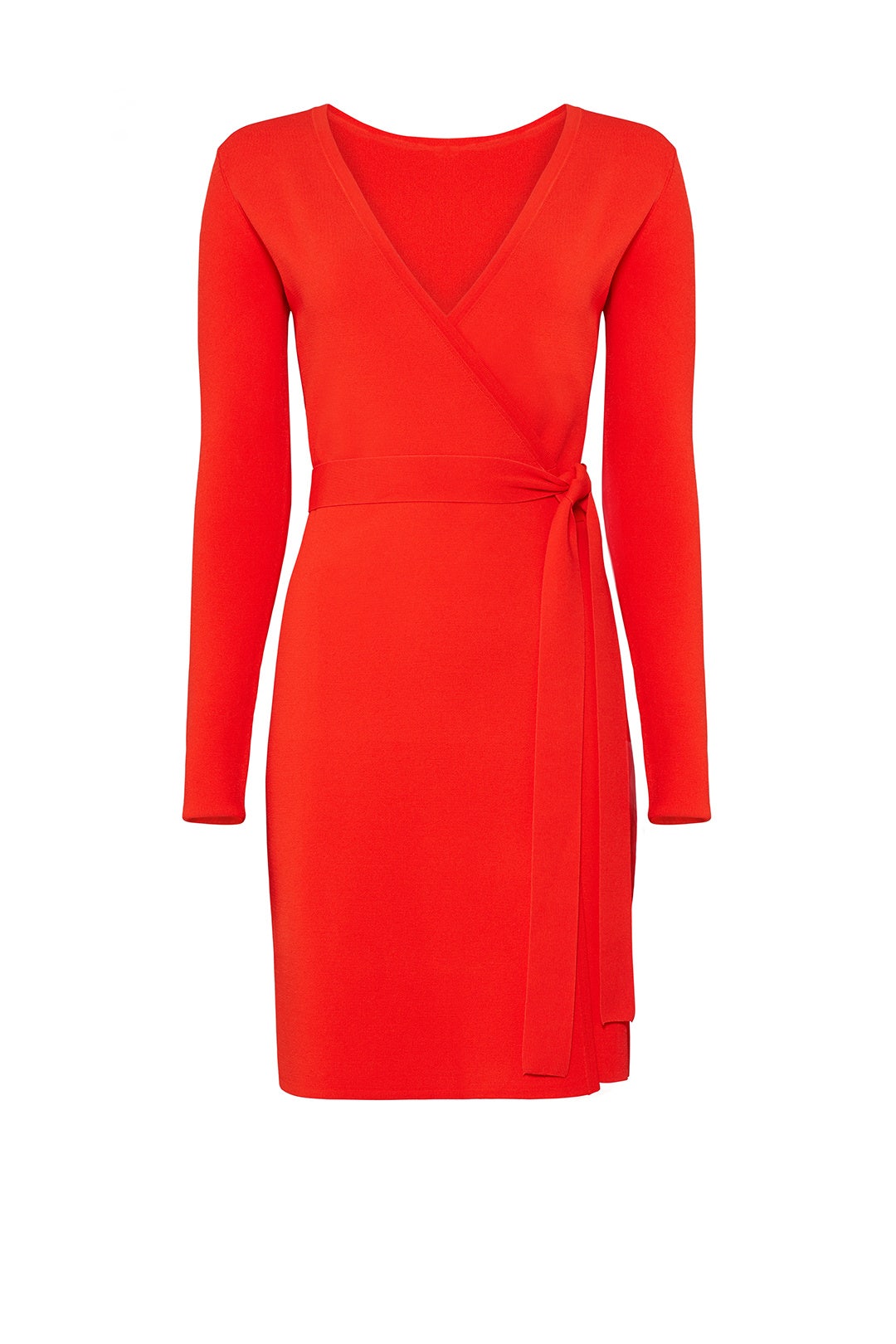 Red Knit Wrap Dress by Diane von Furstenberg 3