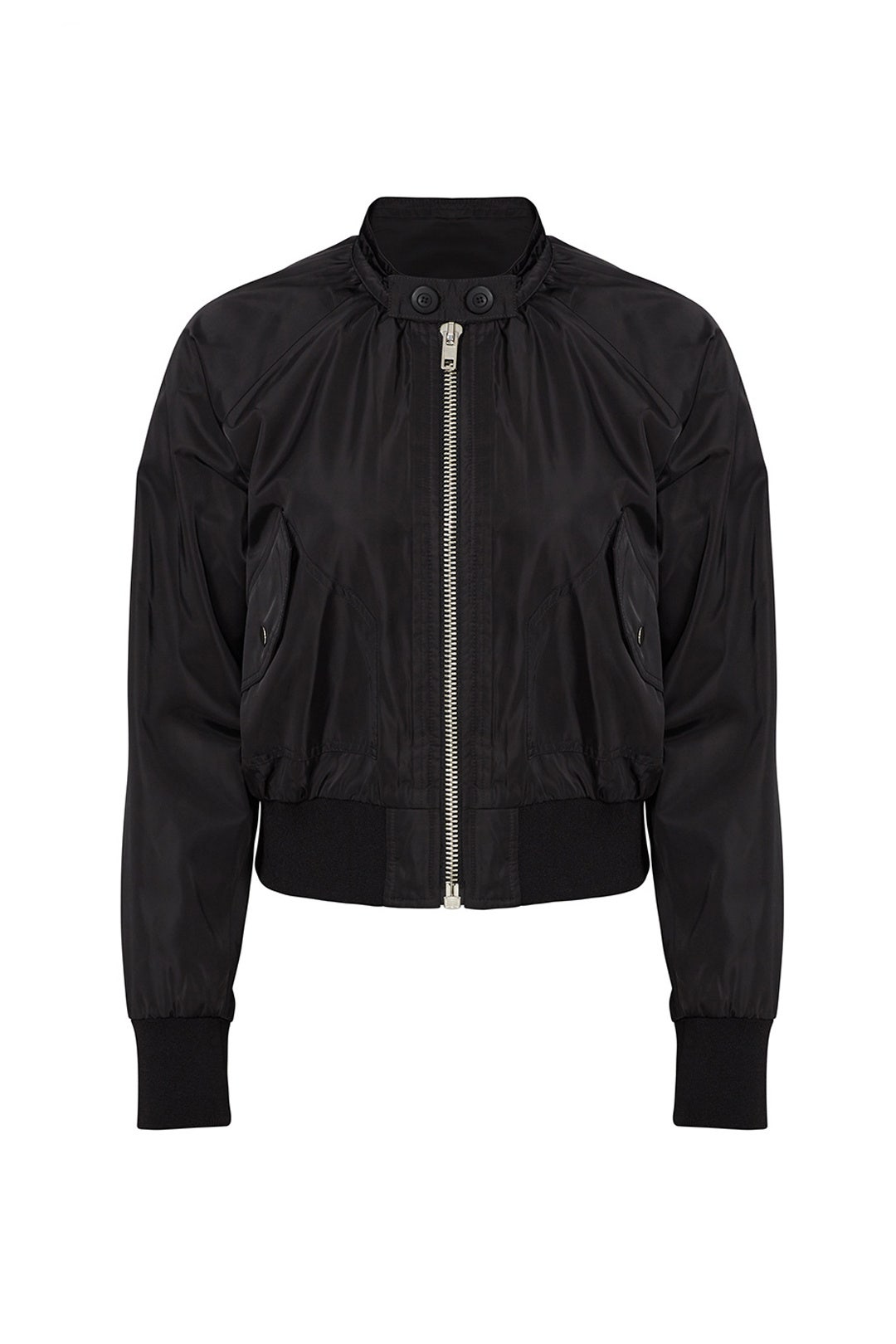 Black Zip Bomber by Free People 3