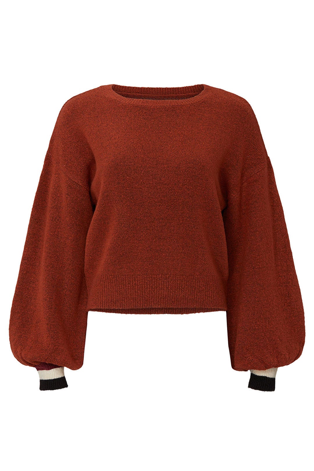 Red Striped Cuff Sweater by Louna 4