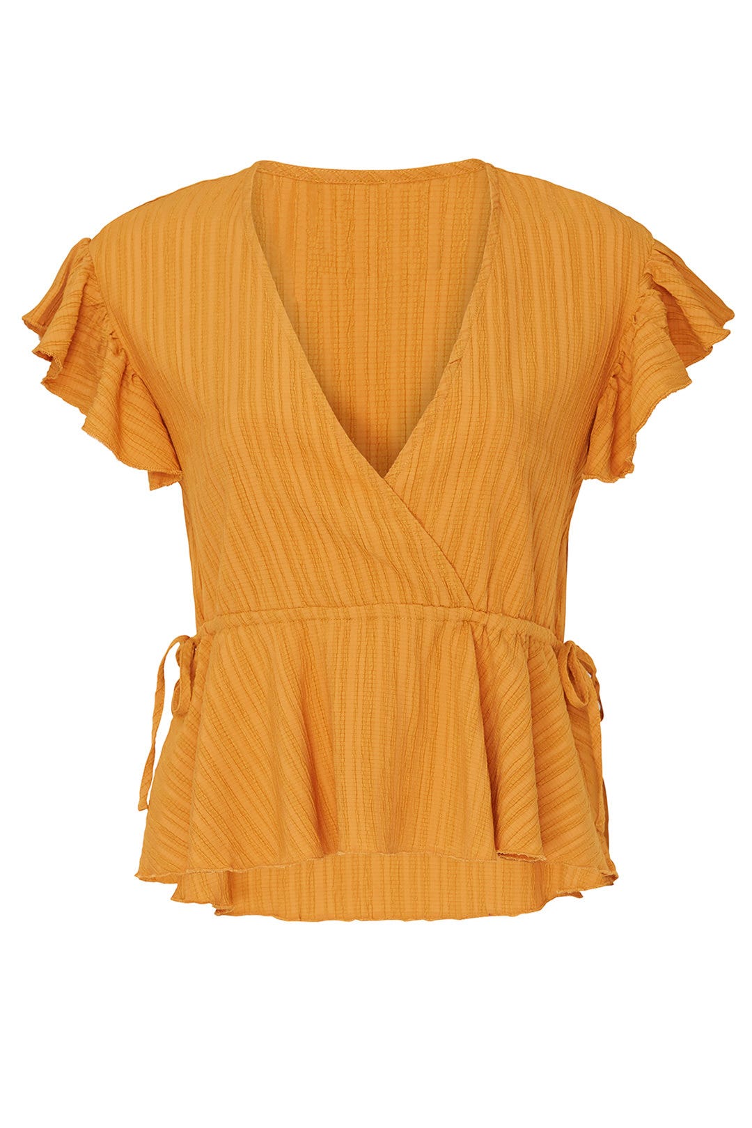 Selina Side Tie Frill Top by MINKPINK