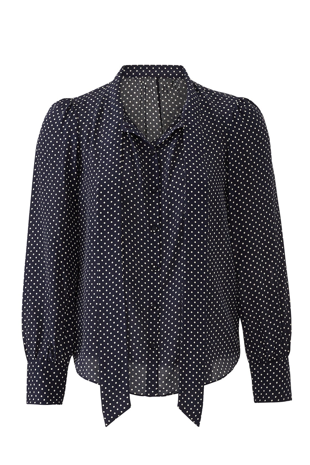 Long Sleeve Dot Print Top by Rebecca Taylor NYC