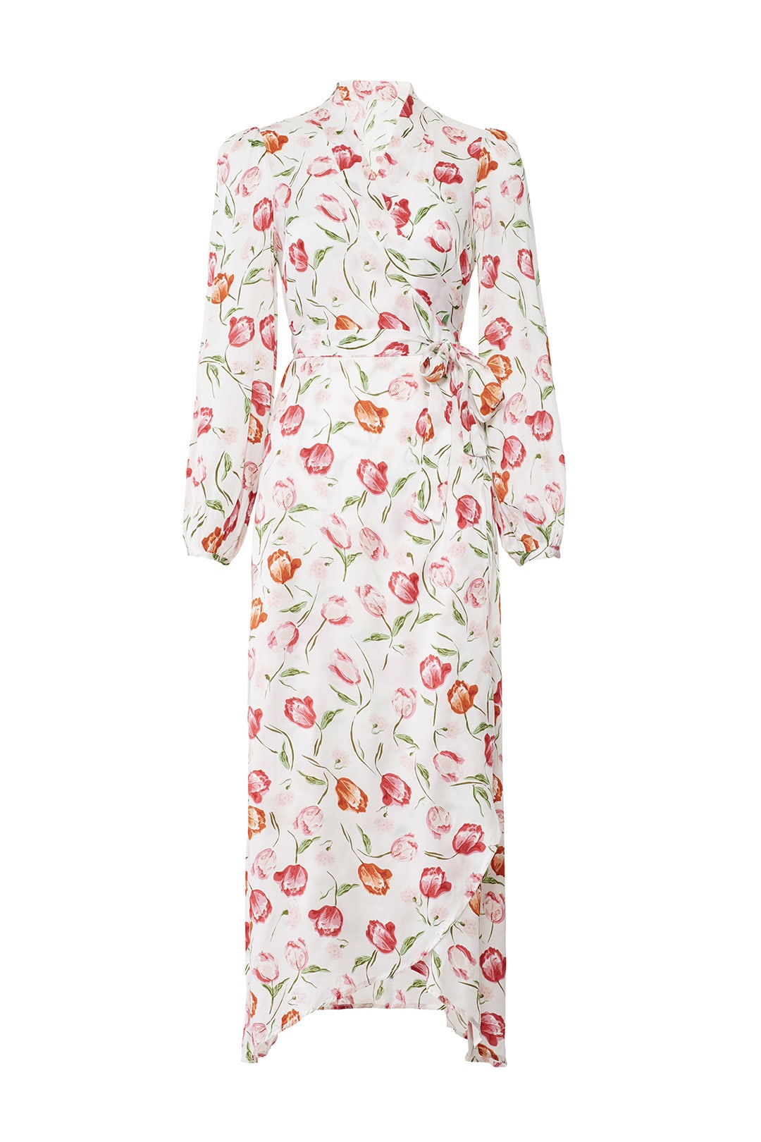 Tulips Shiny Wrap Maxi by byTiMo