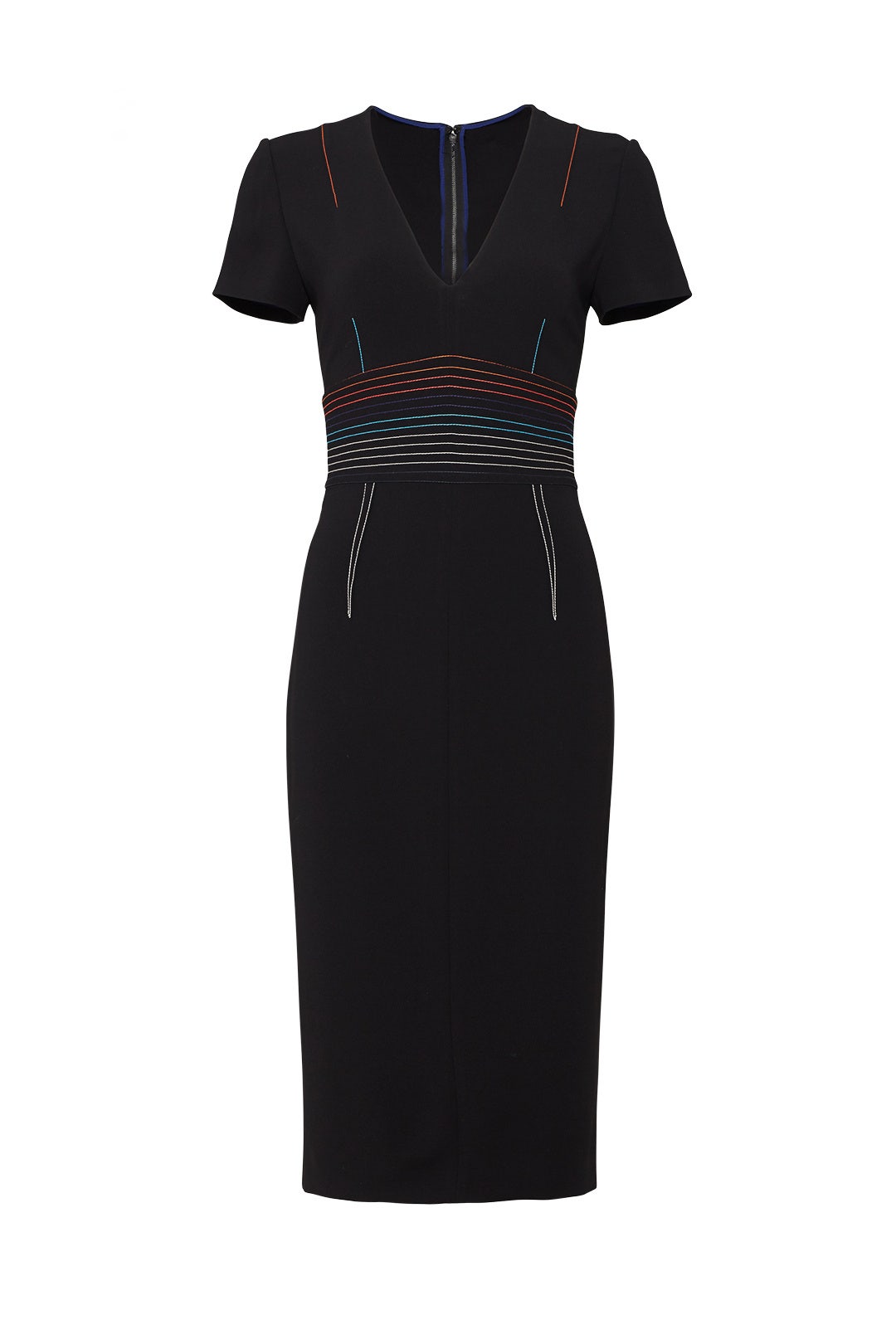 Black Stitched Sheath by Diane von Furstenberg 3