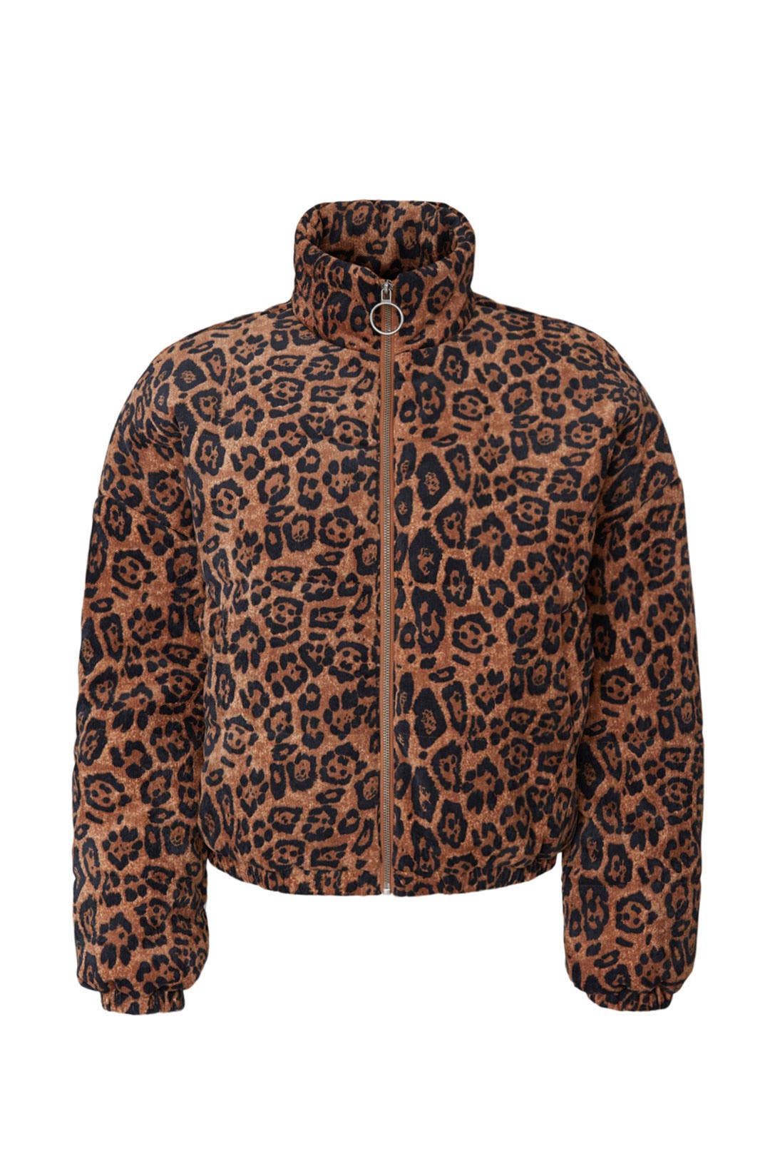 Leopard Corduroy Puffer Jacket by RTR NOW