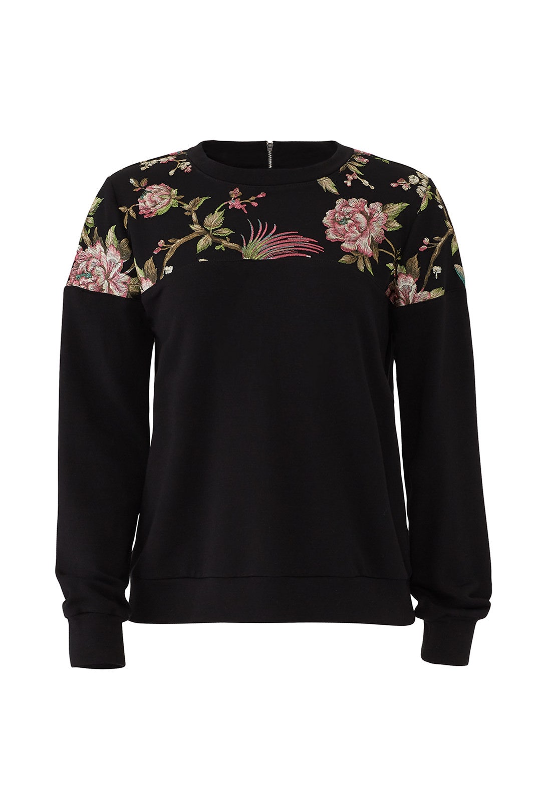 Embroidered Contrast Sweatshirt by Fifteen Twenty