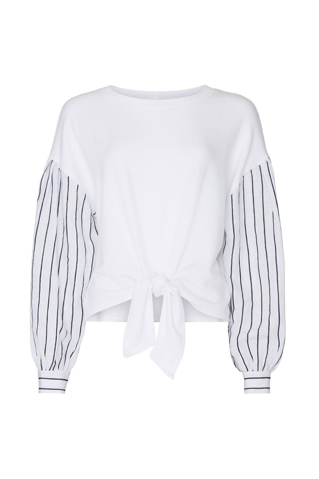 Contrast Tie Front Top by Fifteen Twenty
