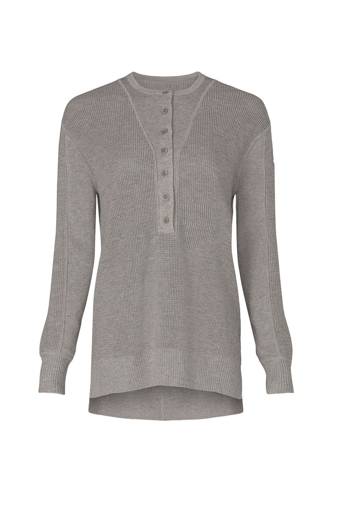 Grey Henley Sweater by Thakoon Collective for 40 Rent the Runway