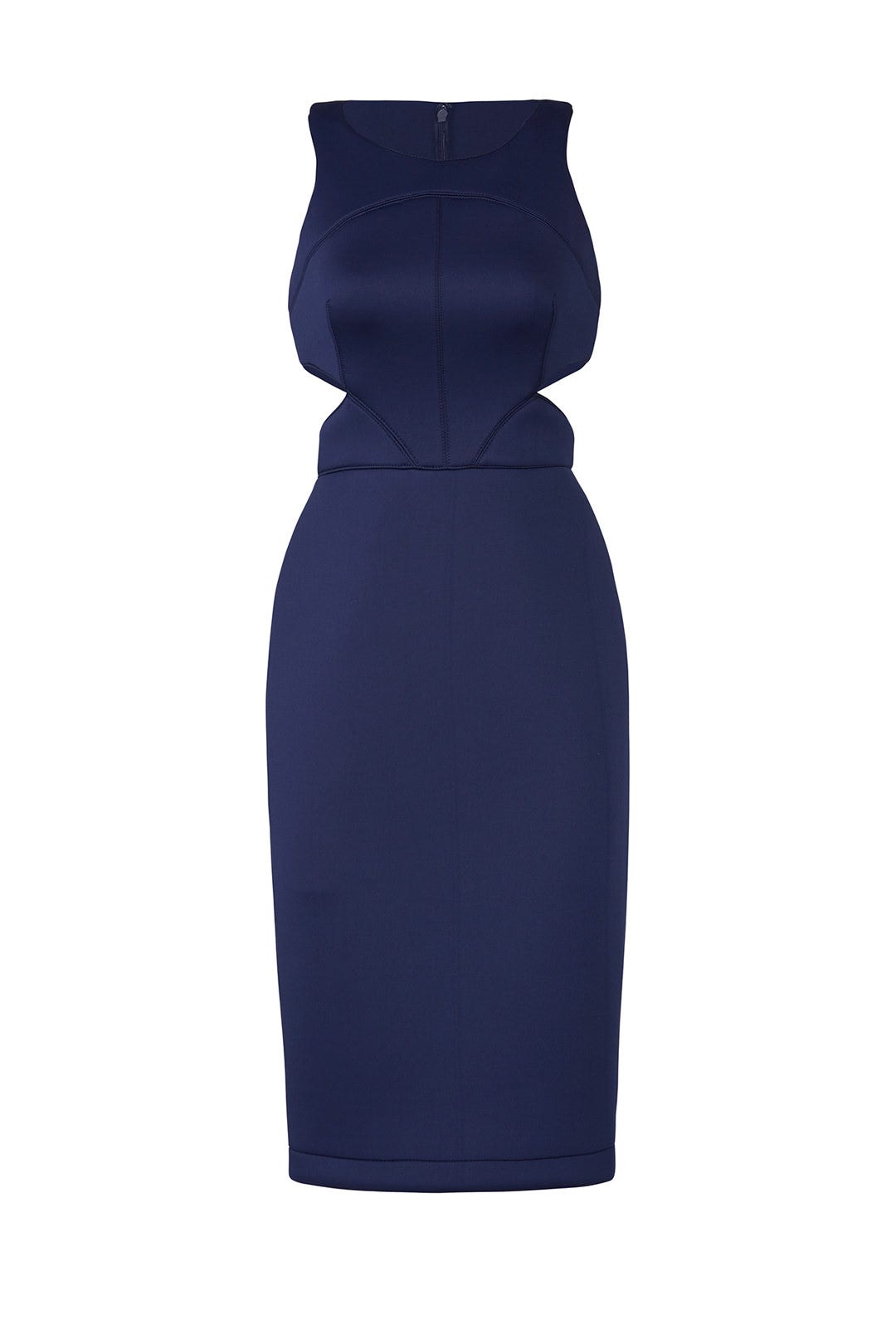 Navy Porter Cutout Dress by Hunter Bell