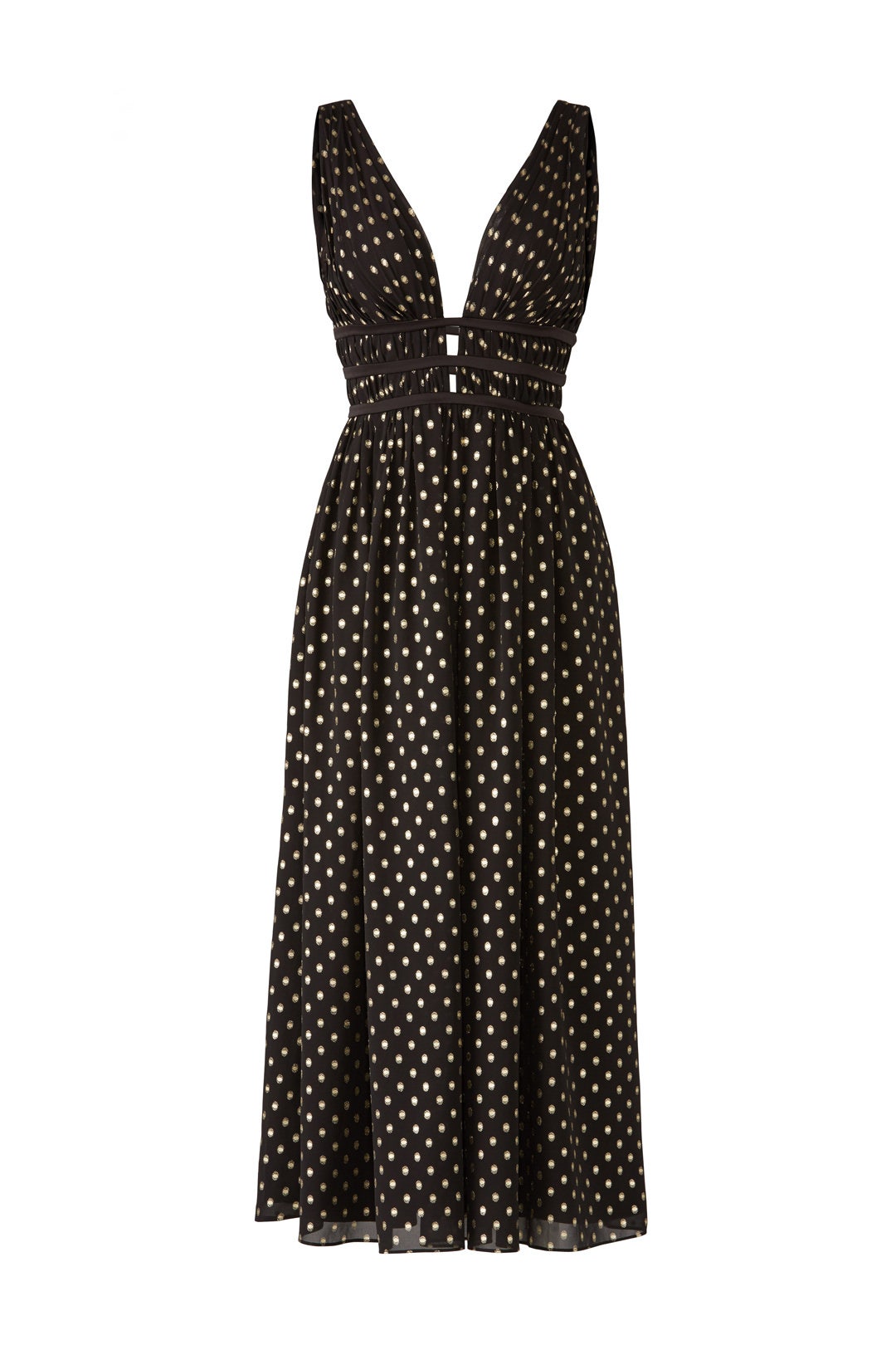 Polka Dot Plunge Dress by ML Monique Lhuillier 3
