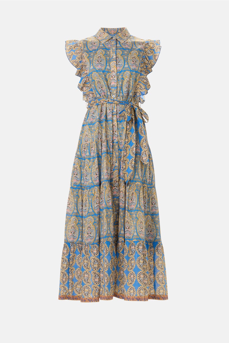 ana tapestry midi dress FARM Rio Ana Tapestry Pink Maxi Dress