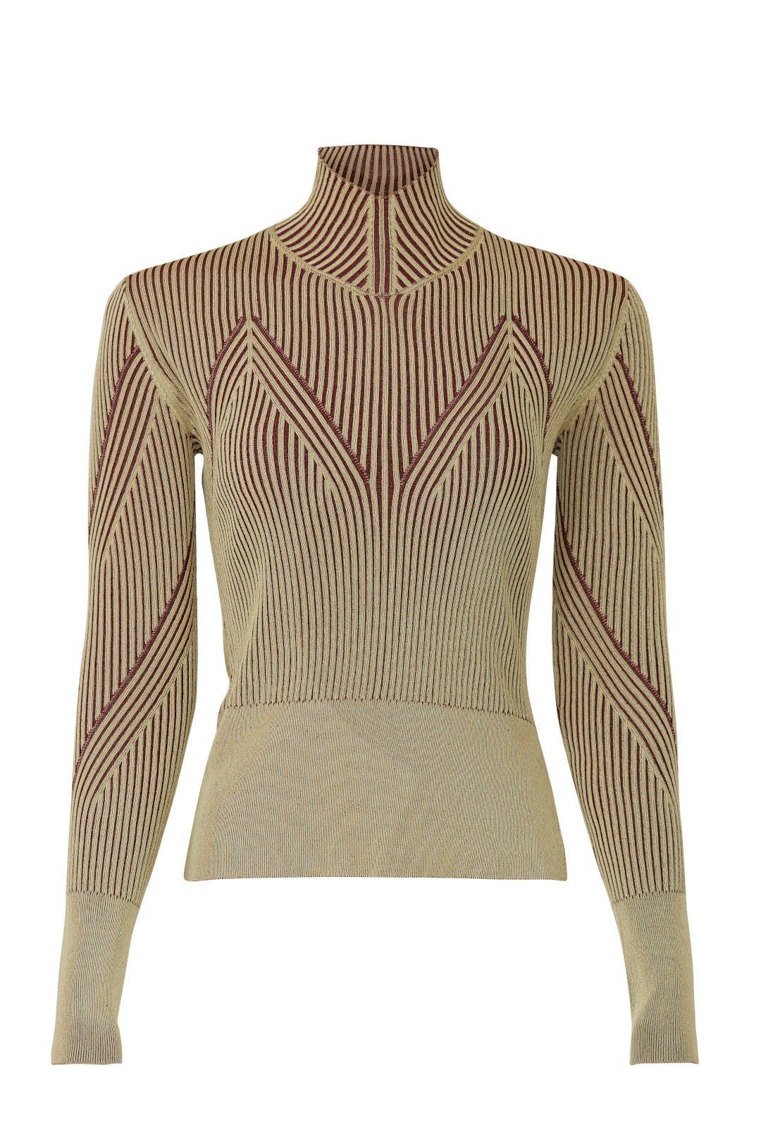 最終値下げ　2WAYLACE COLLAR TUCKPEPLUM TOPS Lennox Rib Knit Top by AKNVAS | Rent the Runway