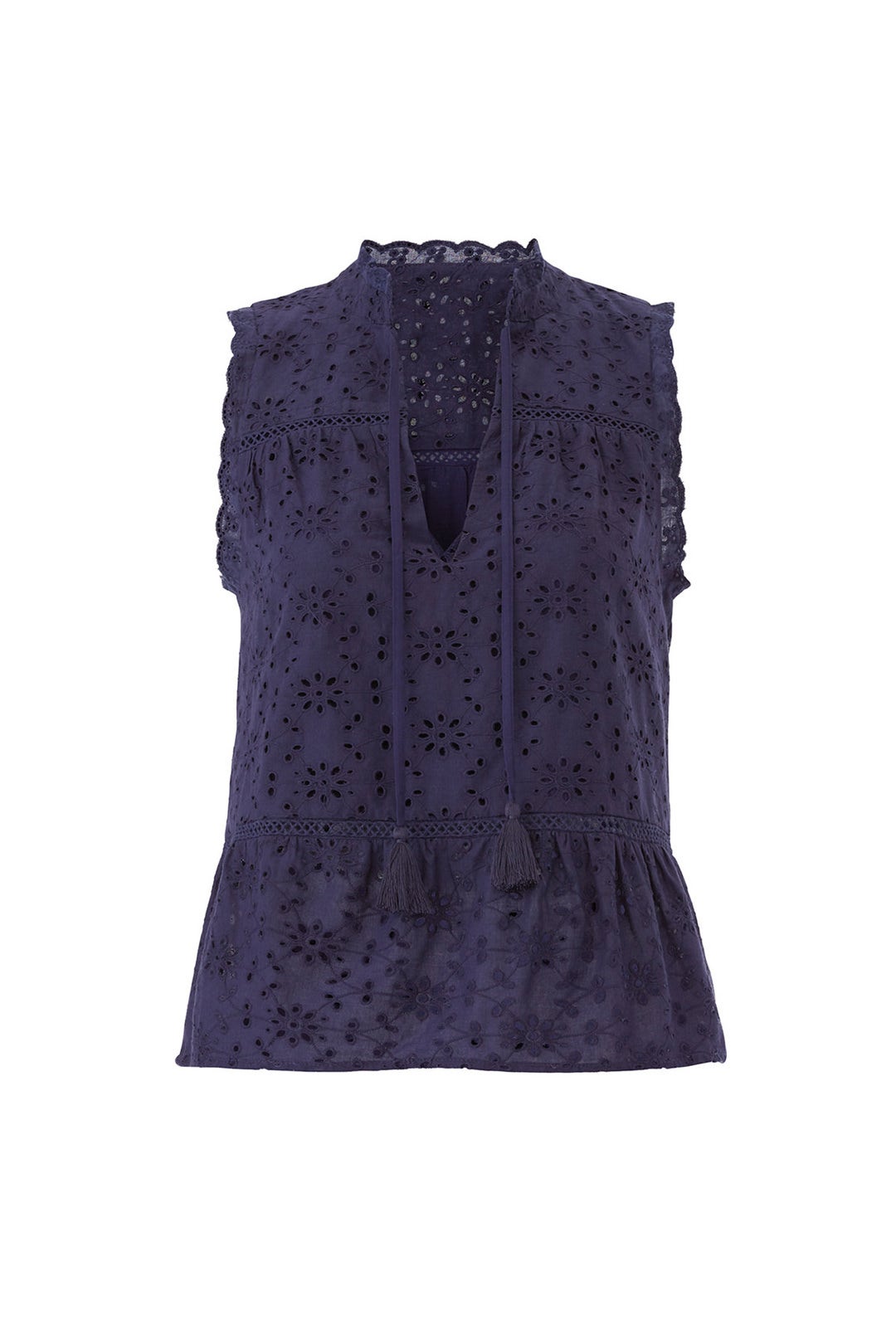 Lennox Eyelet Sleeveless Top by Greylin