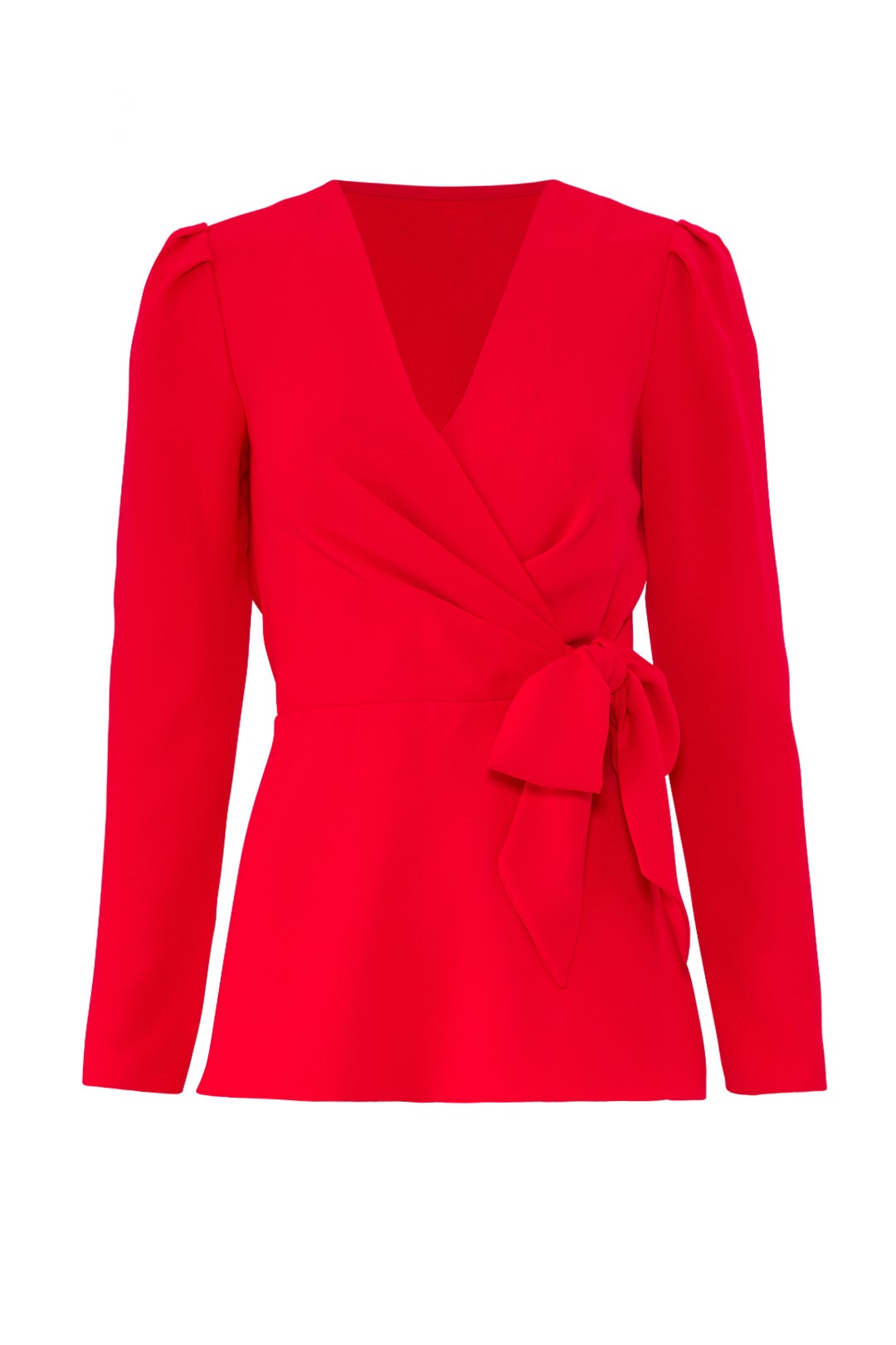 Red Tie Waist Top by Jay Godfrey