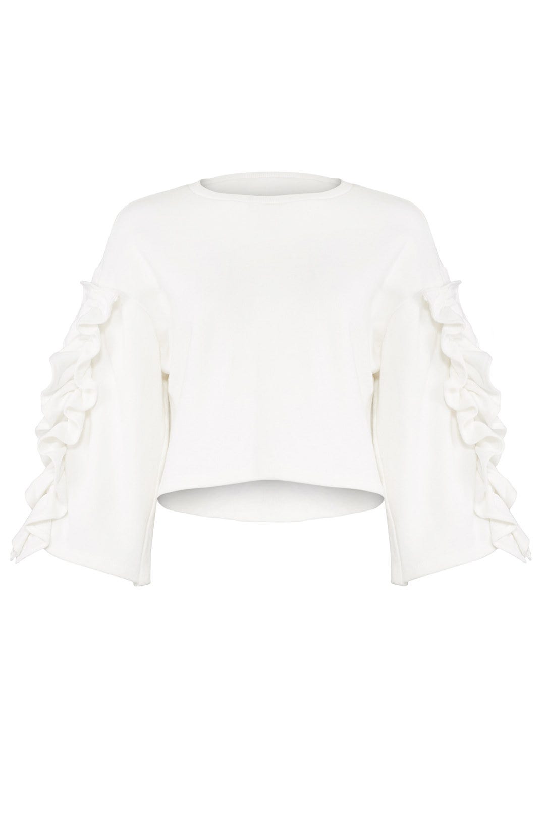 Cropped Ruffle Sweater by J.O.A.