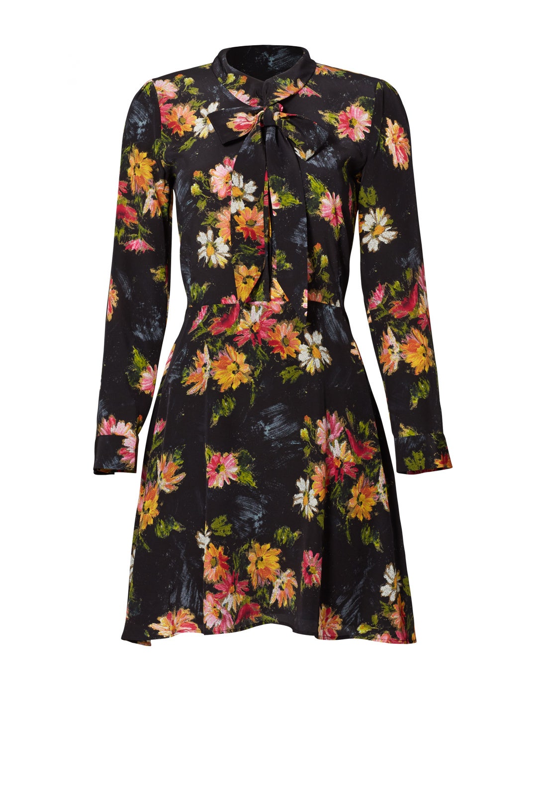 Black Floral Tie Dress by The Kooples 3