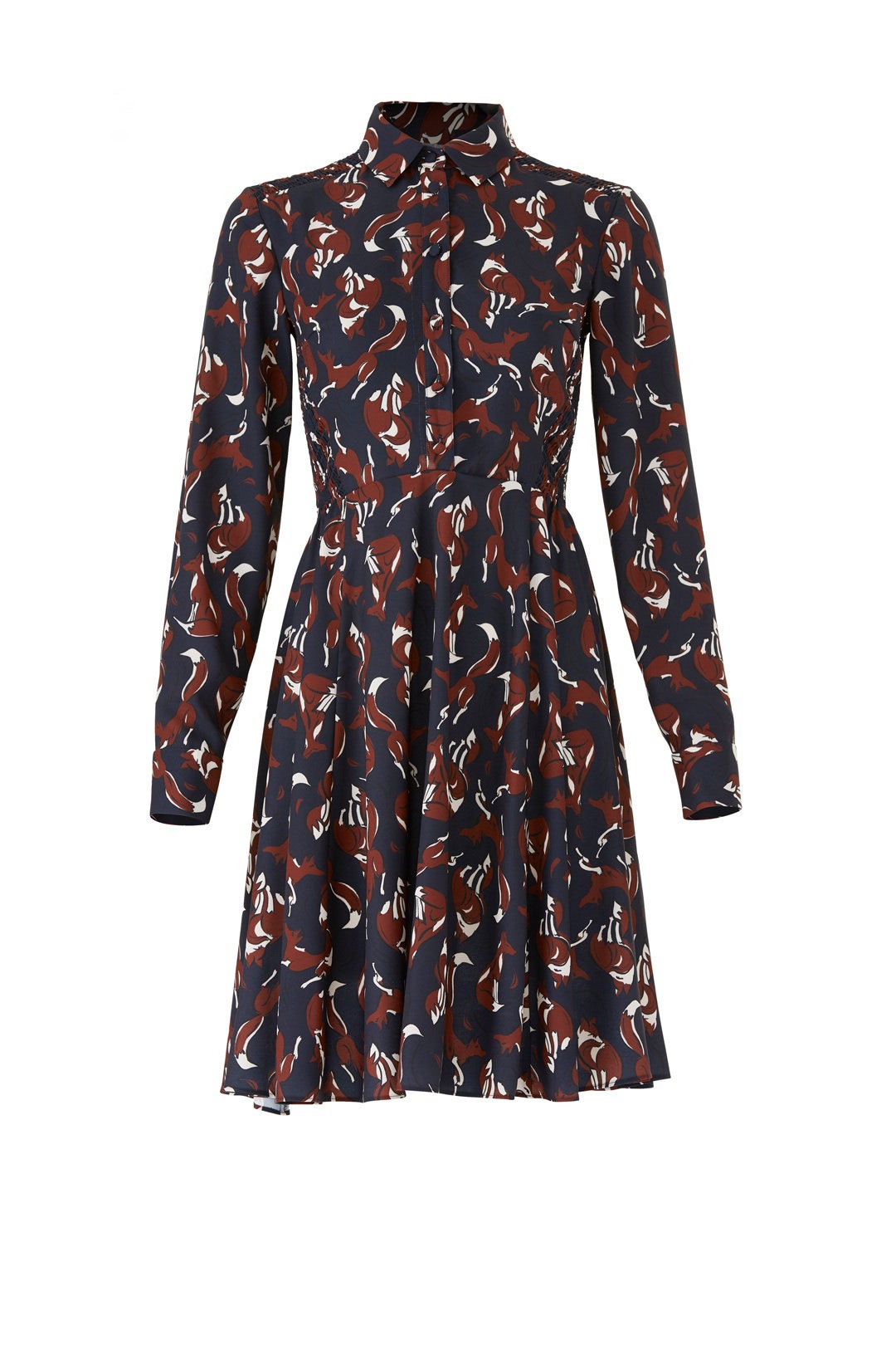 Foxes Smocked Dress by kate spade new york 3