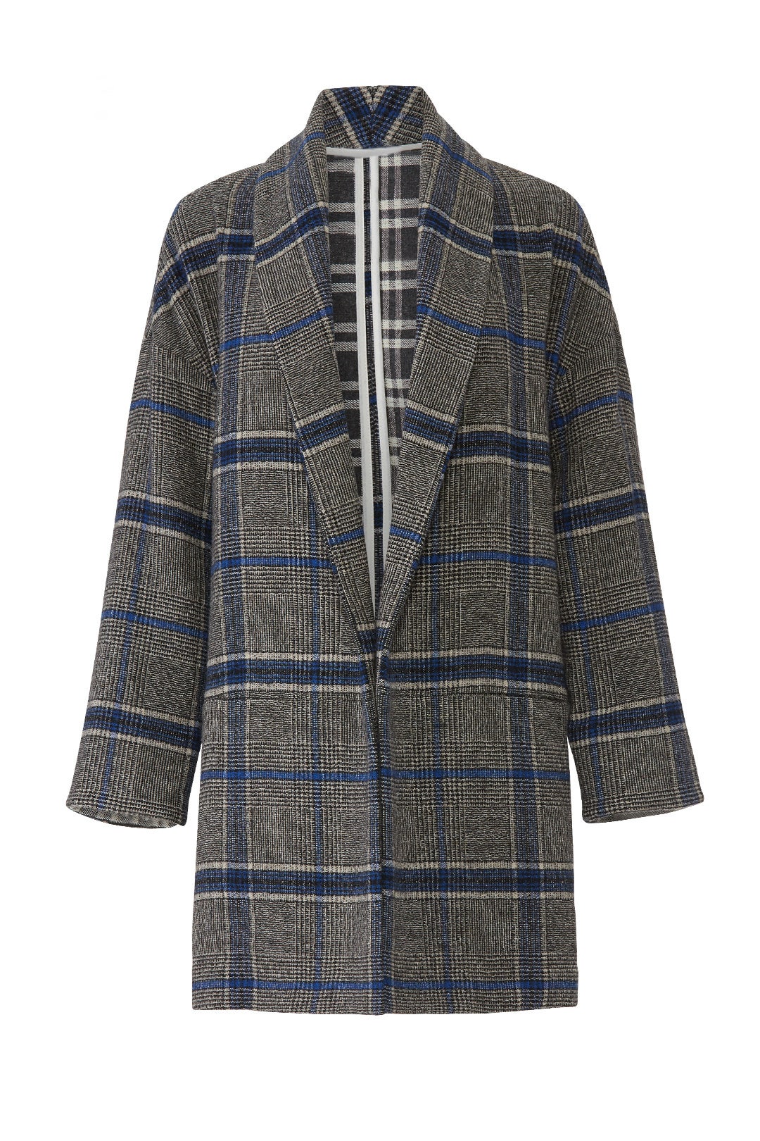 Grey Plaid Jacket by sita murt 3